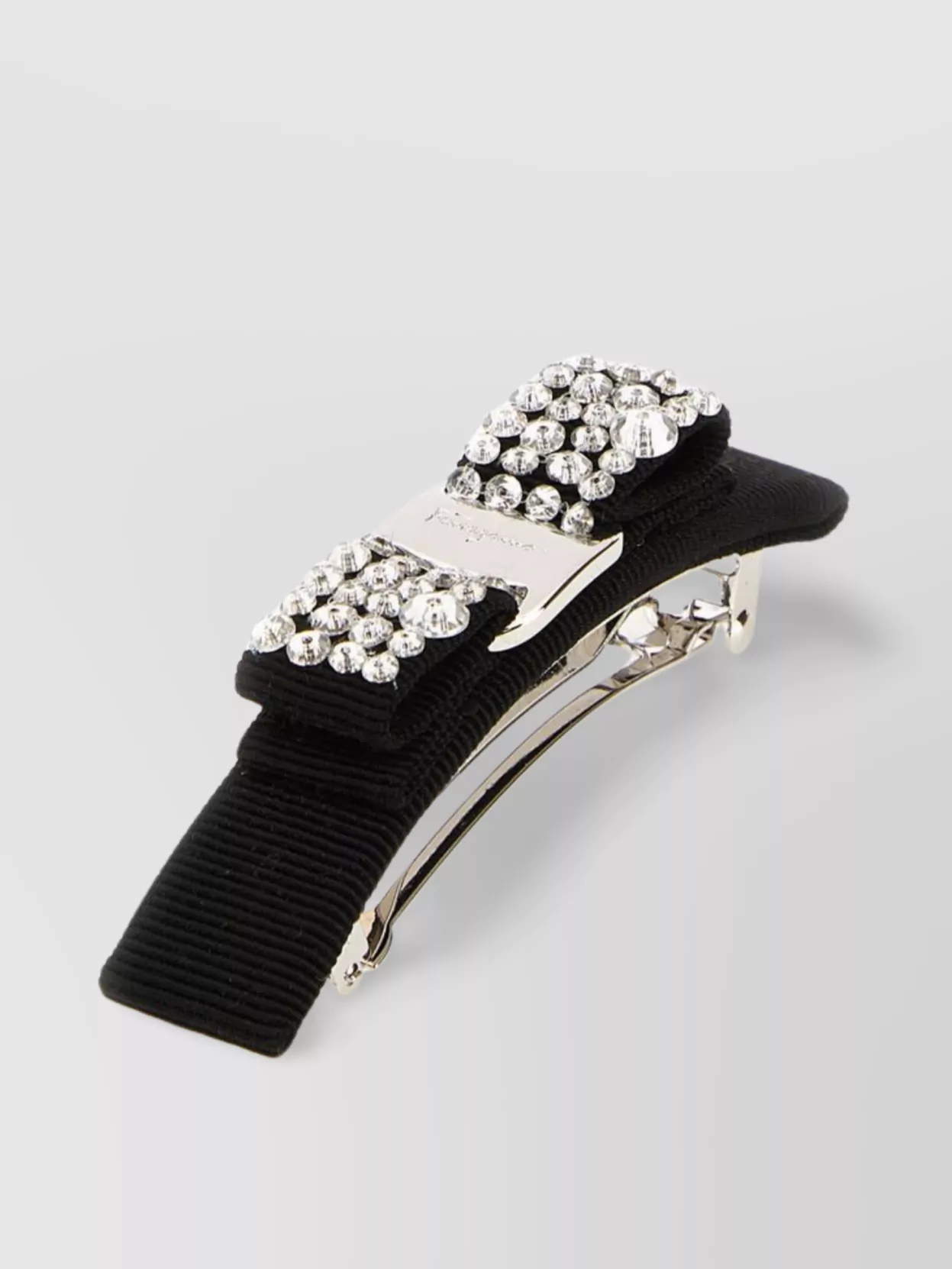 Ferragamo Bow Design Fabric Hair Clip