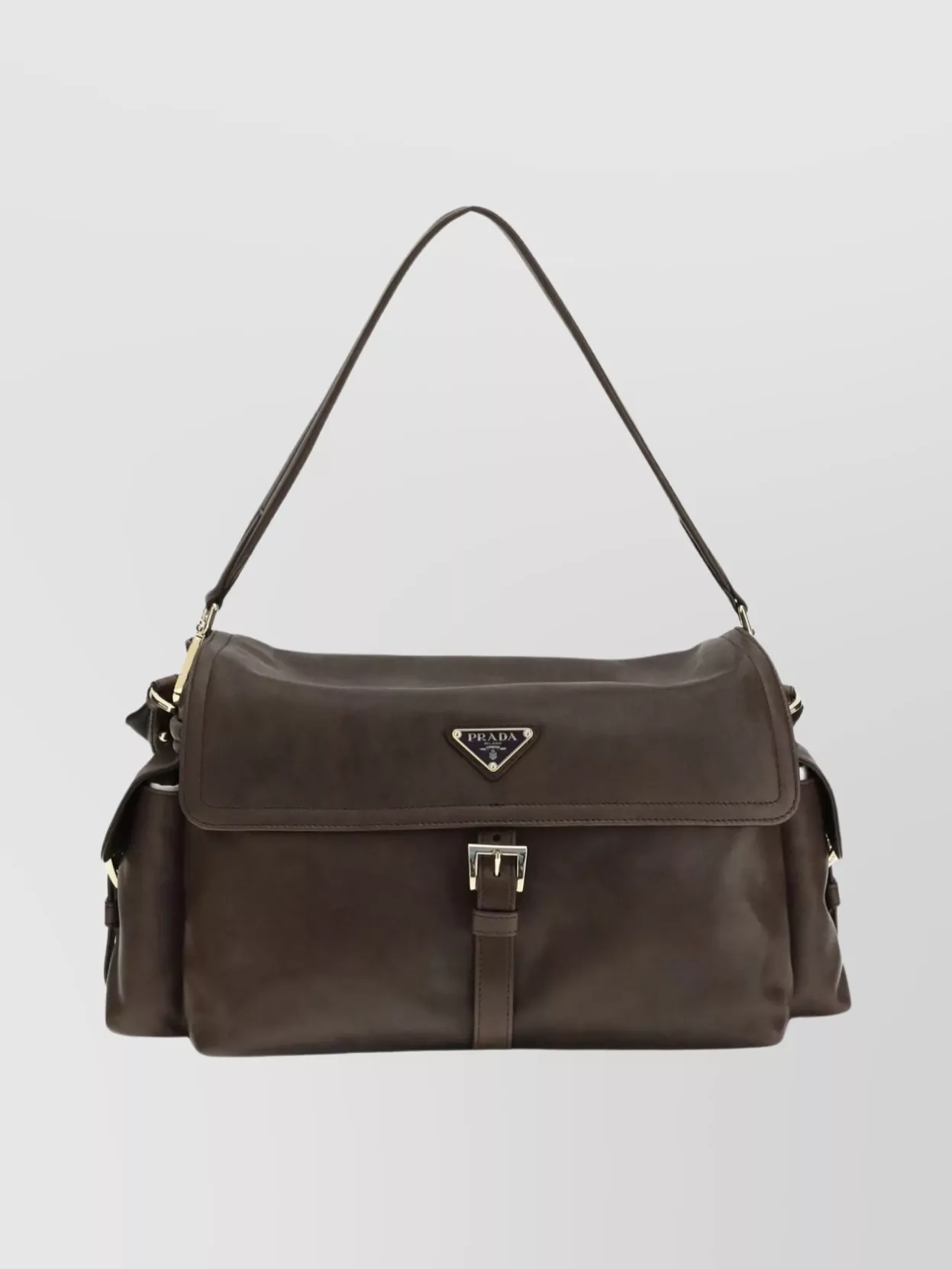 Prada Nylon and leather shoulder bag | The Fashion Square