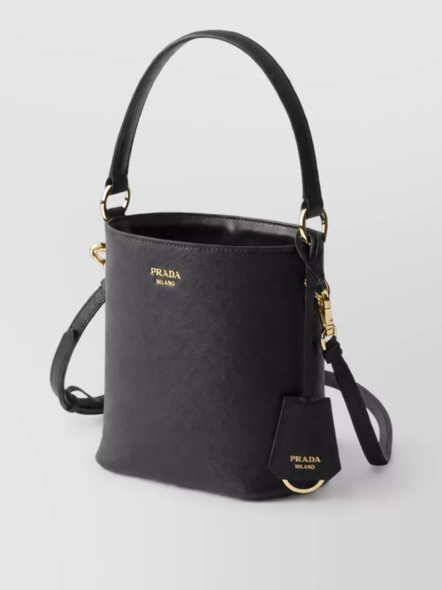 Prada bucket mini leather bucket bag