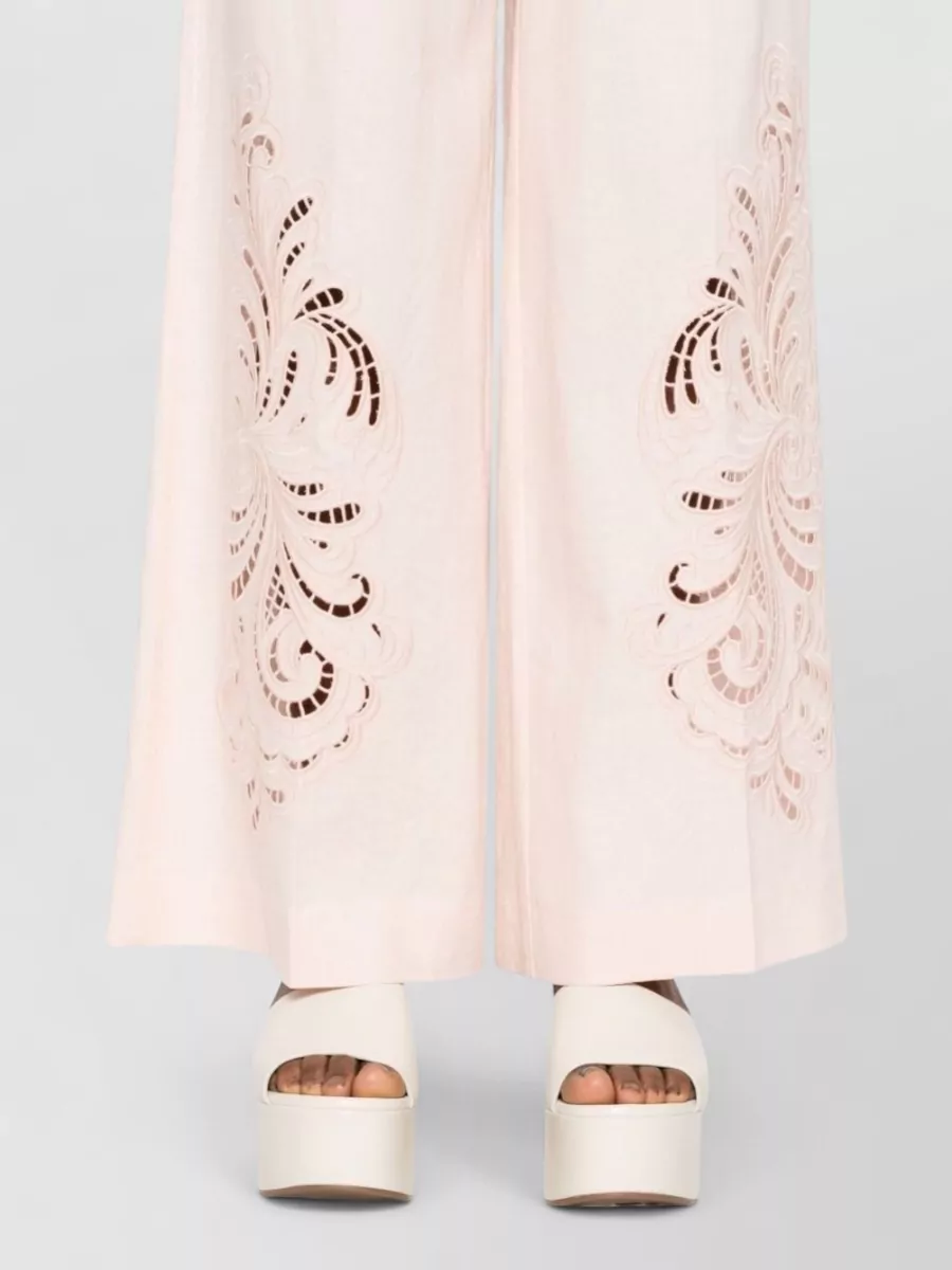 Twin-Set Flared Wide-Leg Trousers