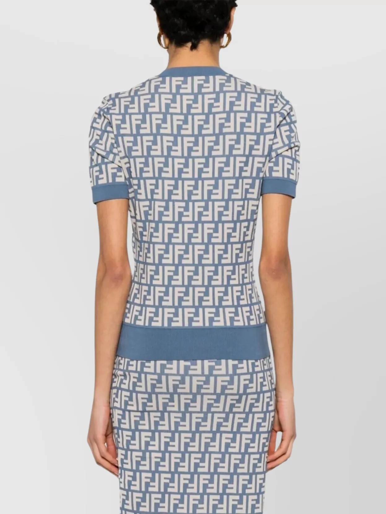 Fendi Short Sleeve Knitwear Crew Neck