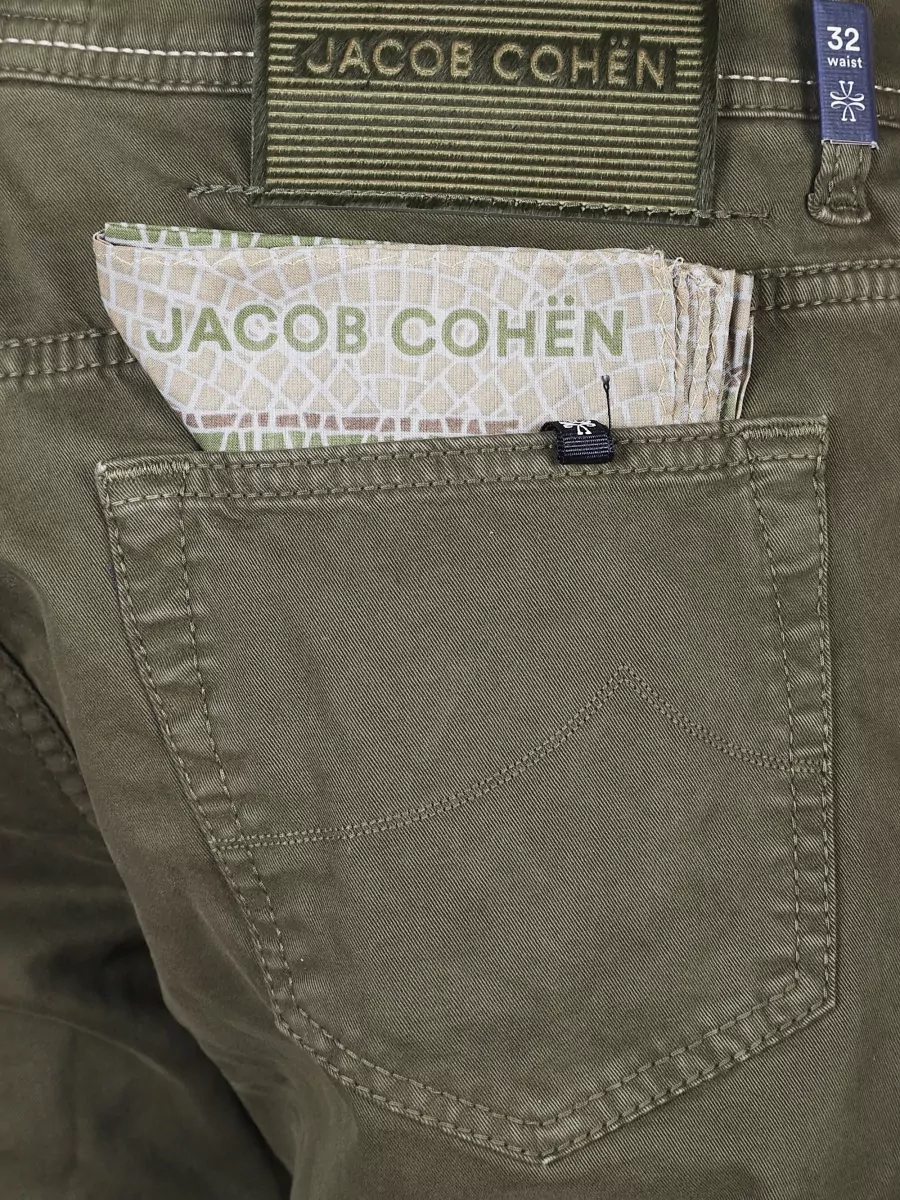 Jacob Cohen Denim Trousers Belt Loops Back And Front Pockets