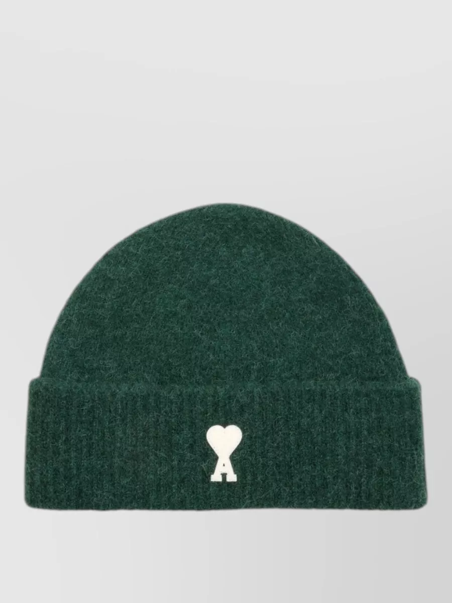 Ami Paris alpaca knit beanie