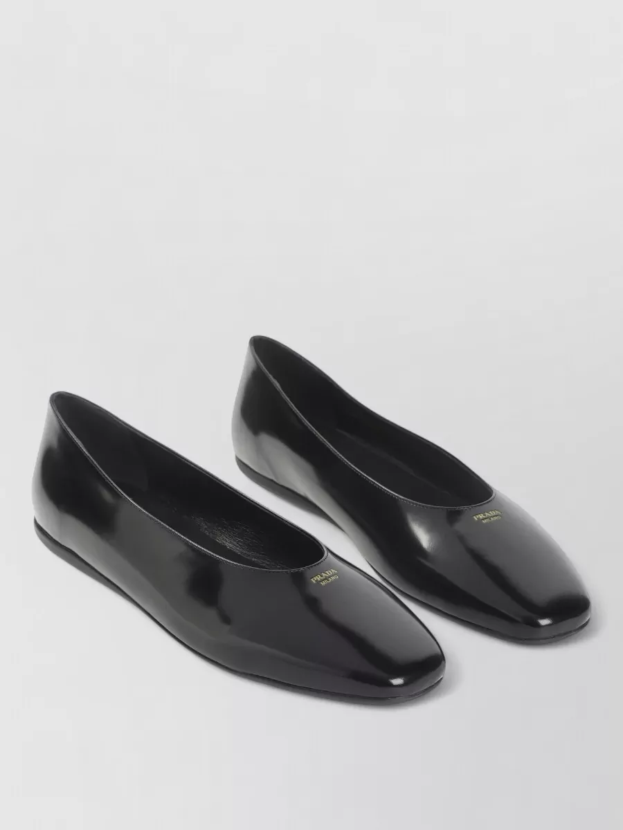 Prada leather ballerina flats