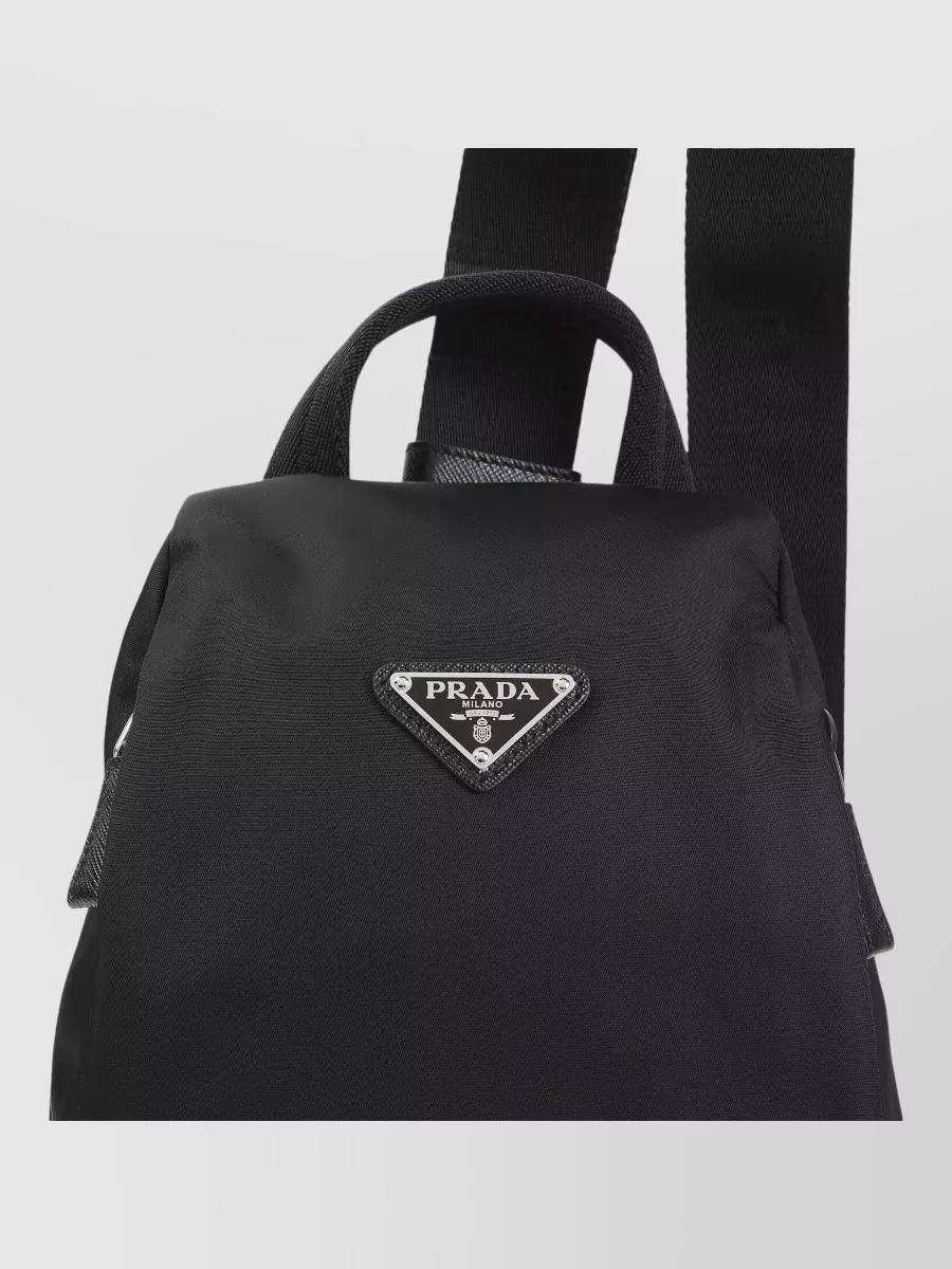 Prada Triangle Recycled Nylon Cross-Body Bag