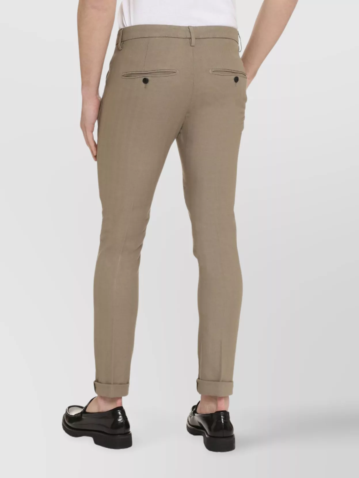 Dondup Chino Trousers Featuring Roll-Up Cuffs