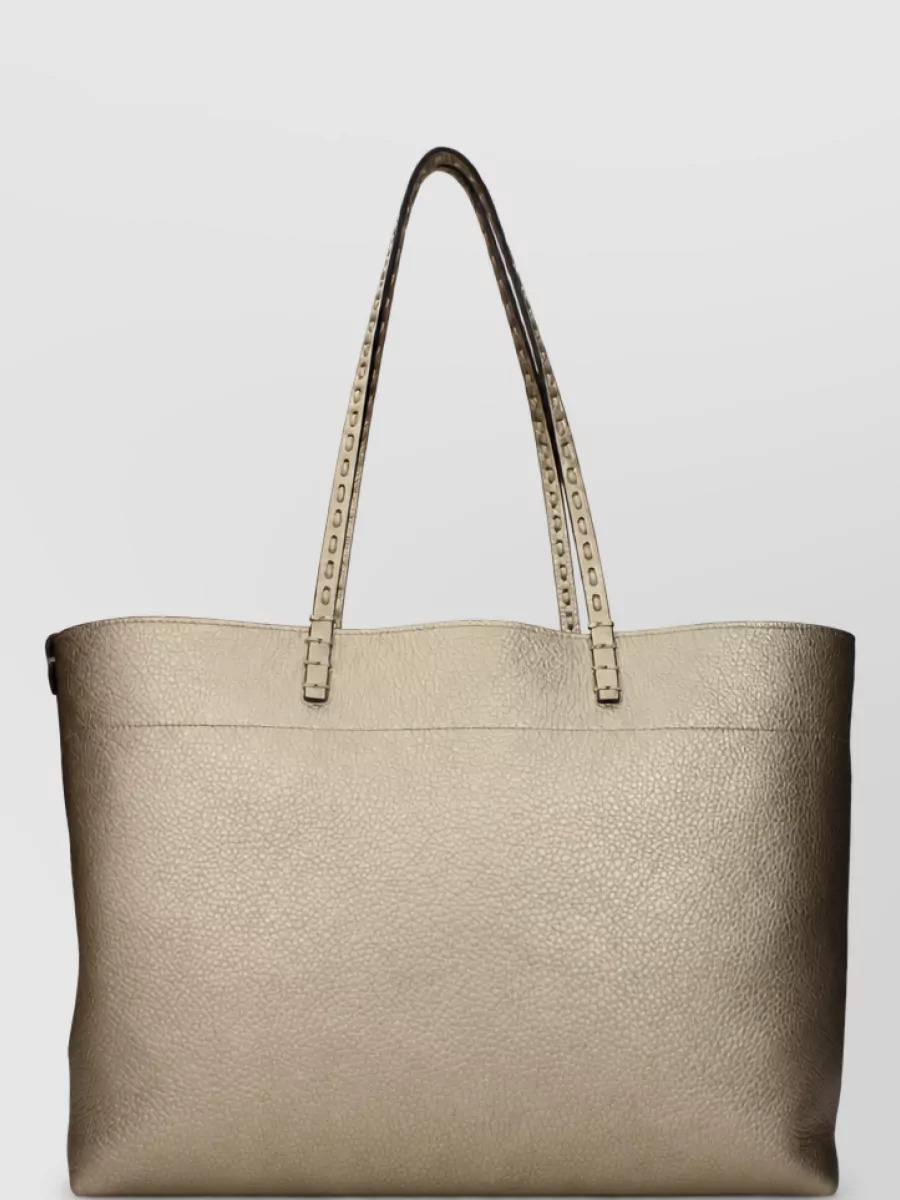 Fendi leather tote bag