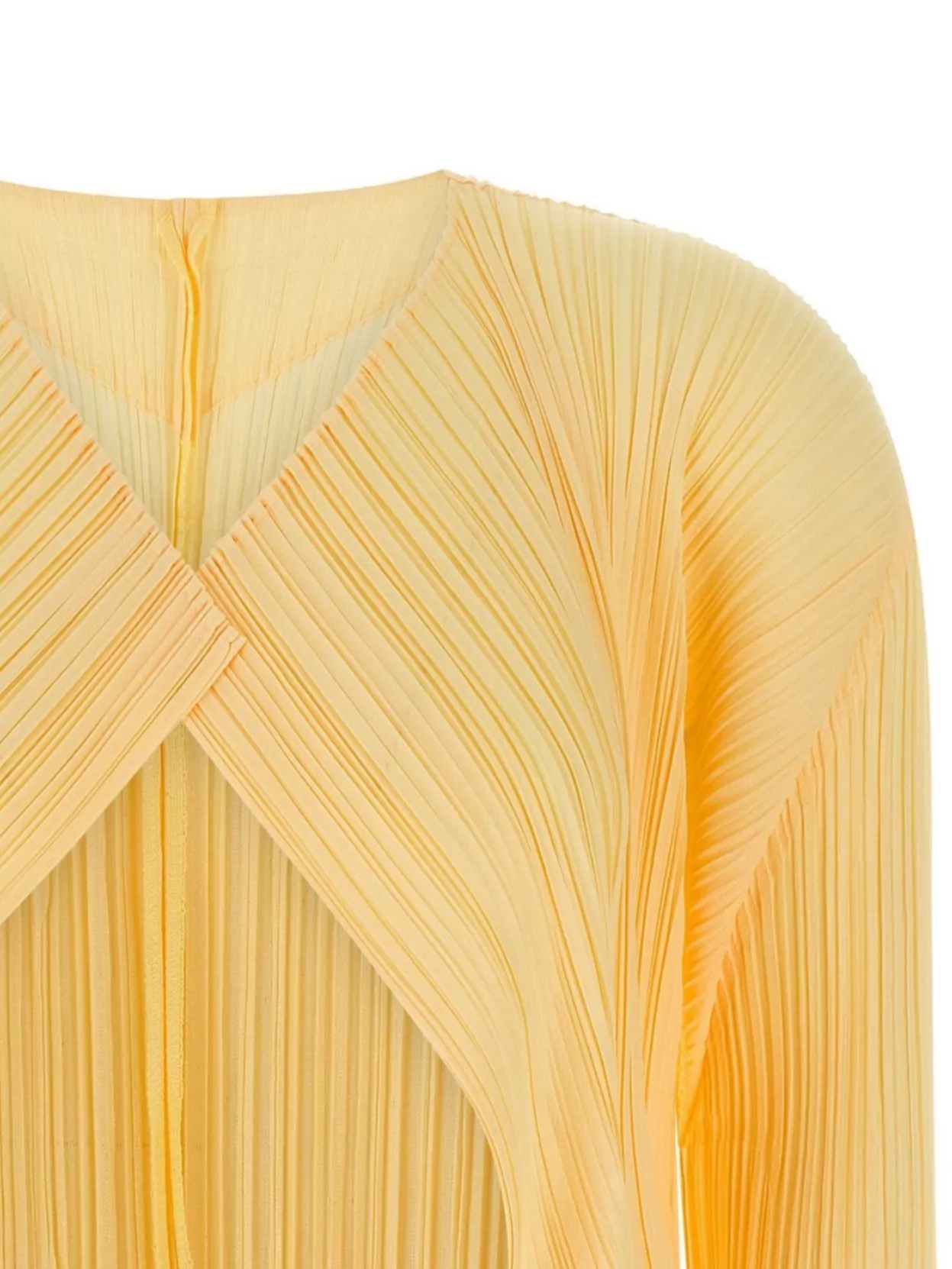 Pleats Please Issey Miyake Softly Draped Cardigan Long Sleeves