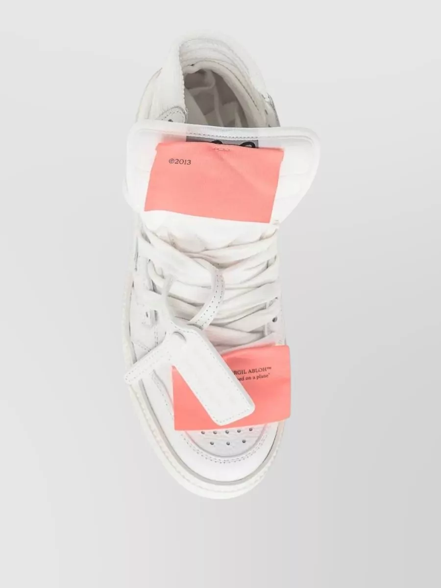 Off-White Leather High-Top Sneakers