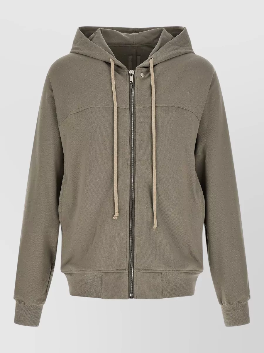 Rick Owens Cotton Hooded Zip Jacket