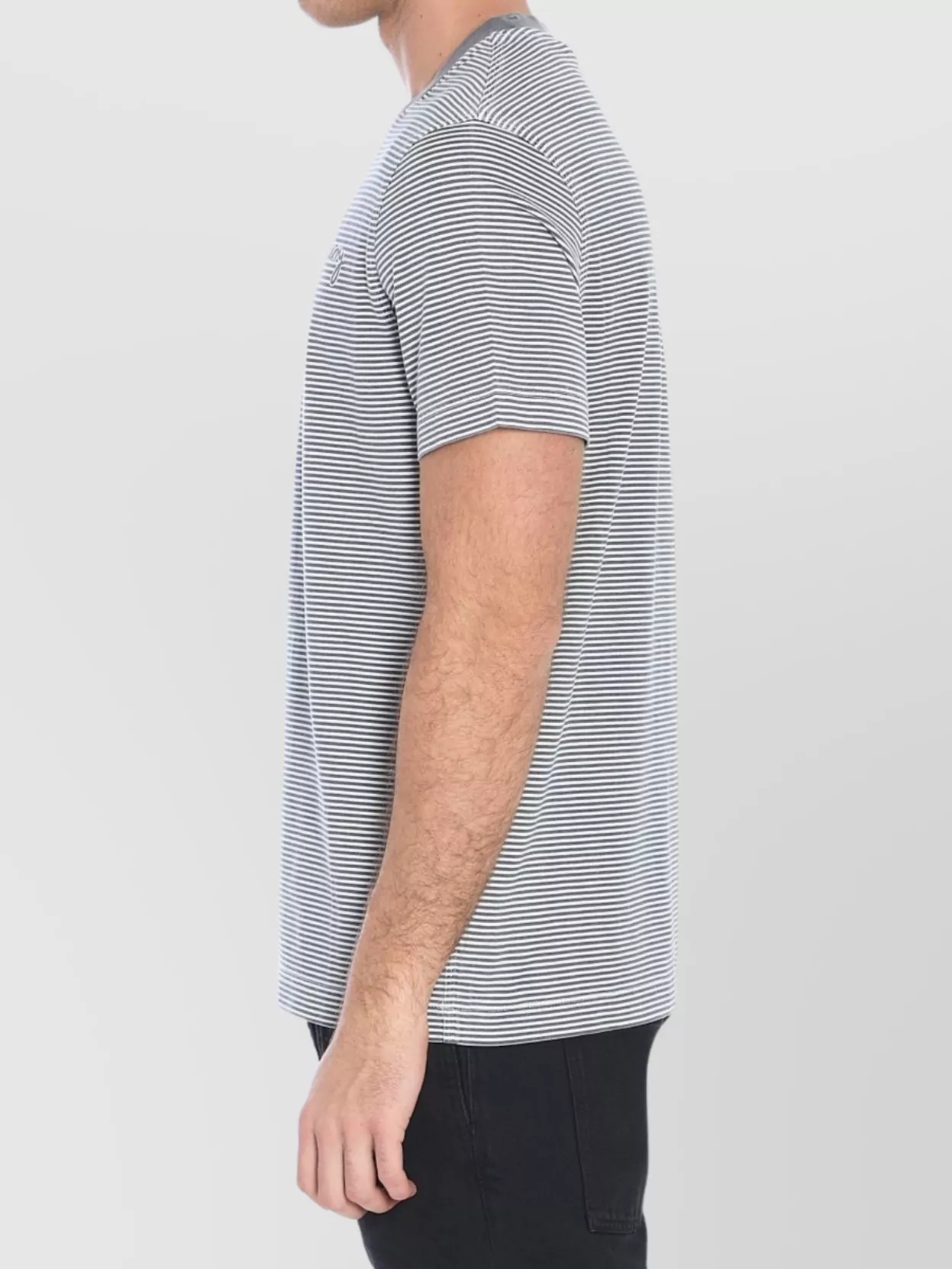 Burberry Striped Crew-Neck Short-Sleeved T-Shirt