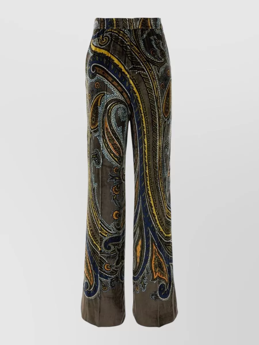 Etro printed wide-leg trousers
