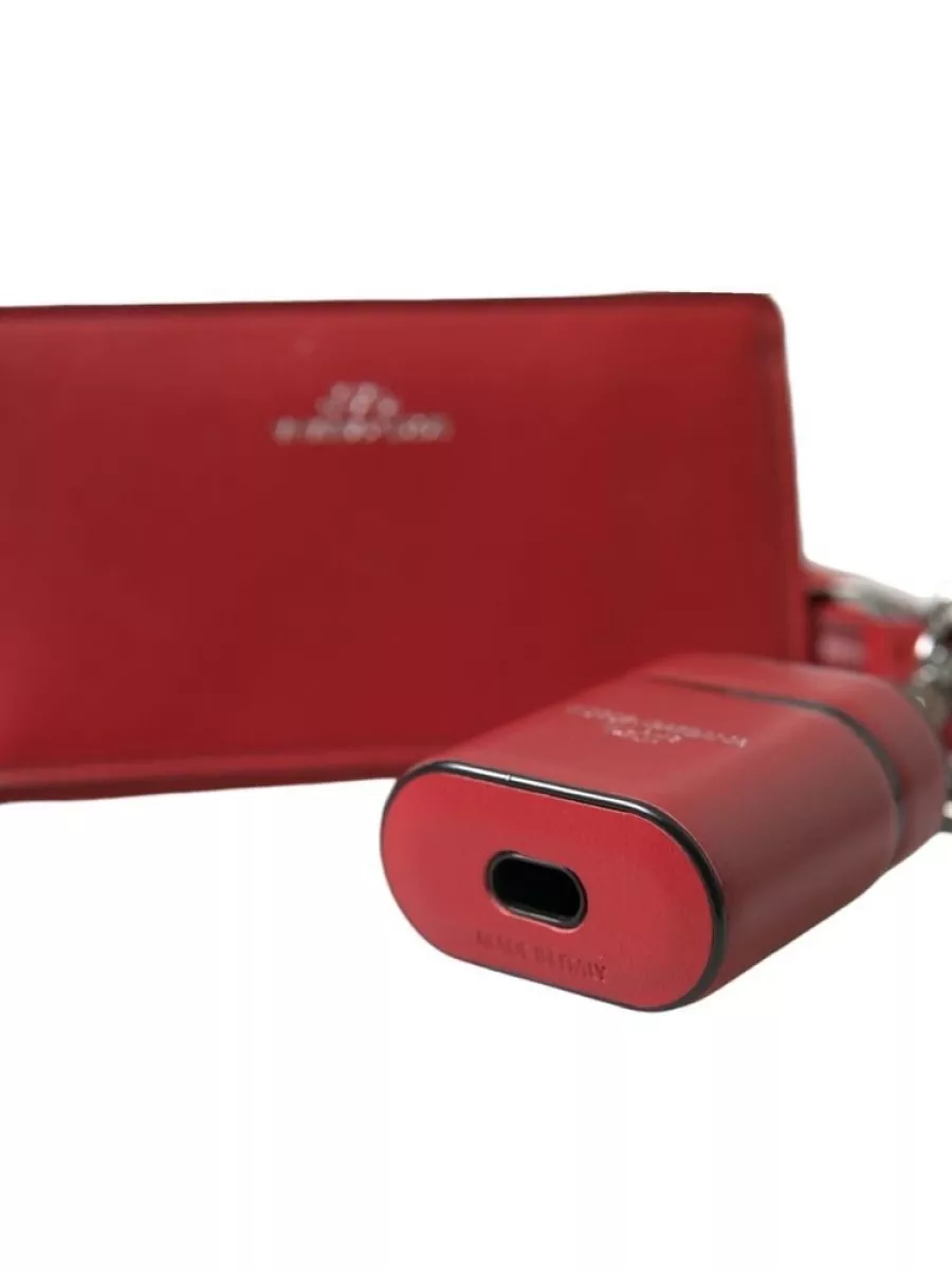 Dolce&Gabbana Leather Logo Strap Airpods Case