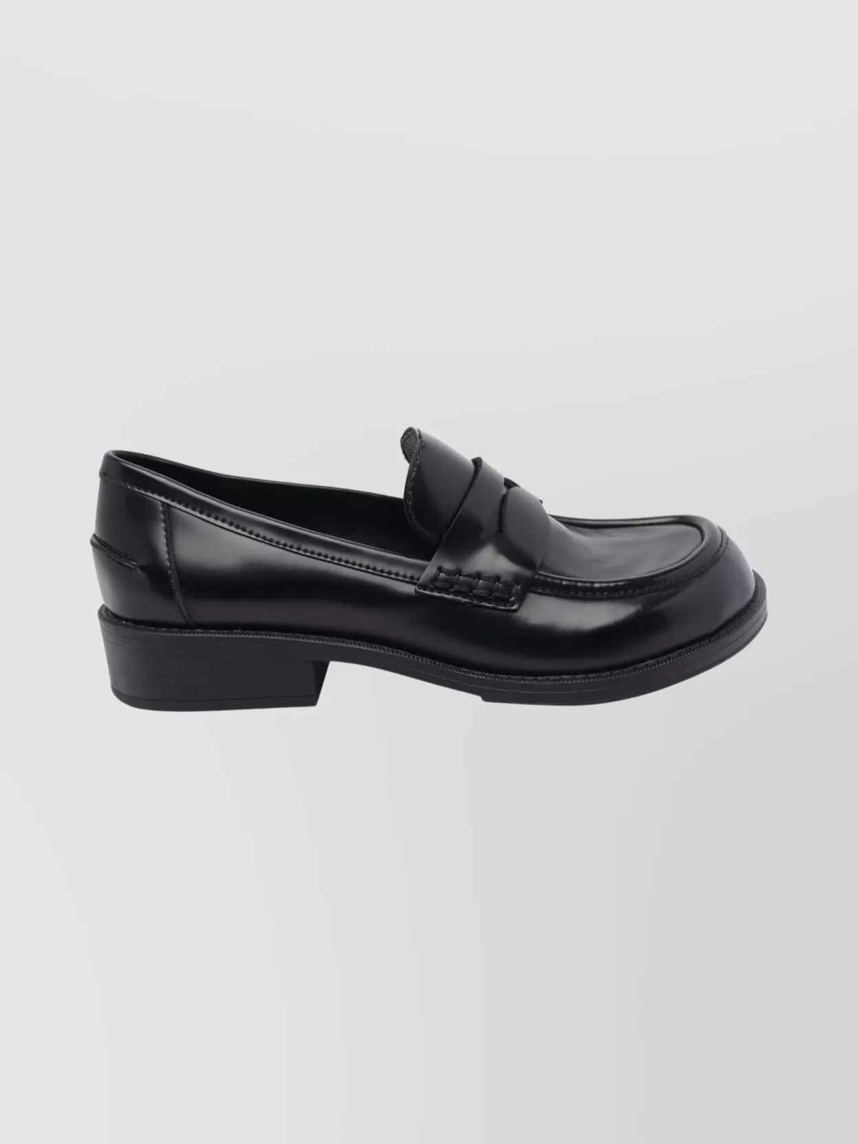 Ash Leather Penny Loafers Glossy Finish