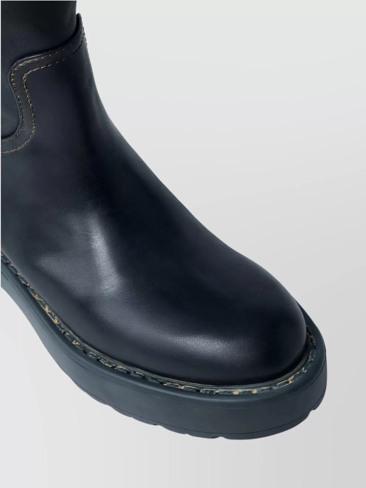 Miu Miu Round Toe Block Heel Ankle Boots
