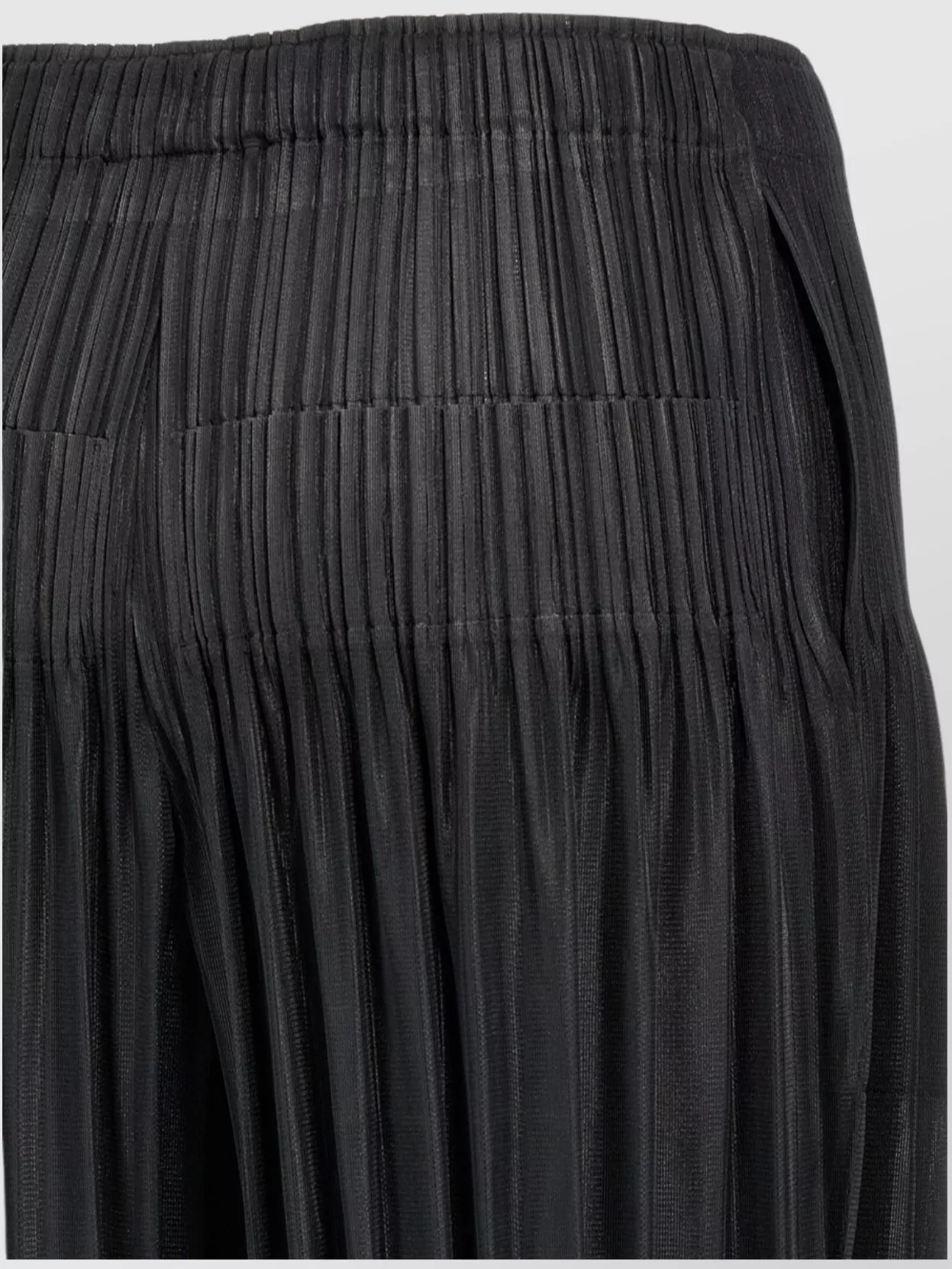 Pleats Please Issey Miyake Cropped Trousers Elastic Waistband Design