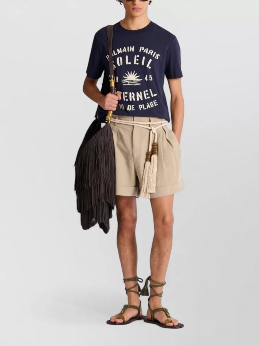 Balmain Cotton Crew-Neck Short-Sleeve T-Shirt