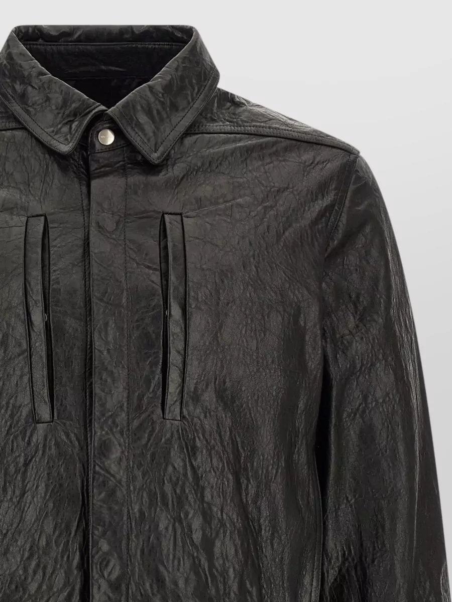 Rick Owens Lamb Leather Regular-Fit Cropped Jacket