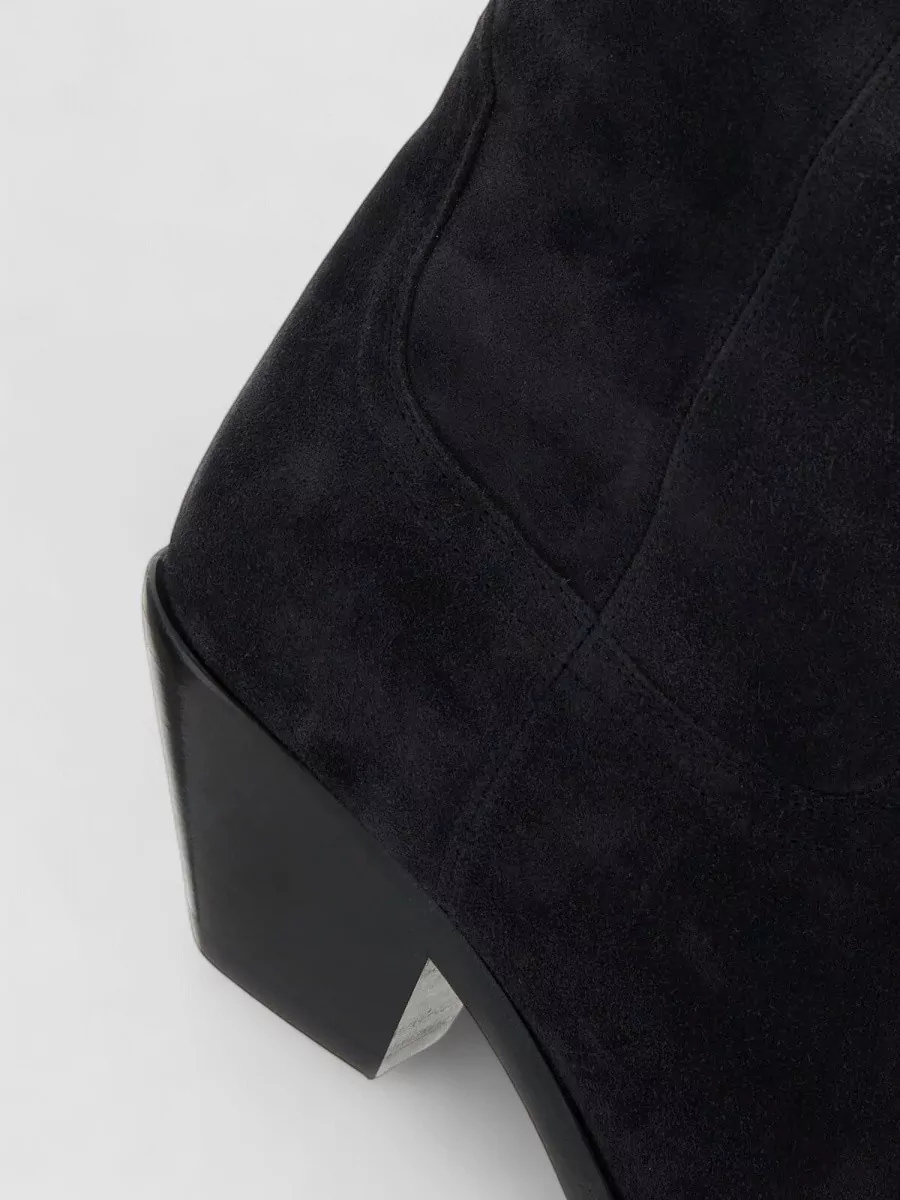 Isabel Marant Duerto Cuban Heel Suede Ankle Boots