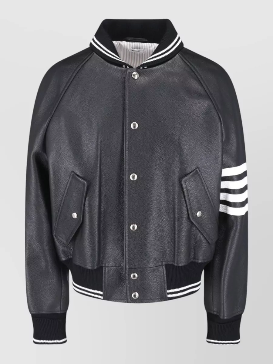 Thom Browne leather coat
