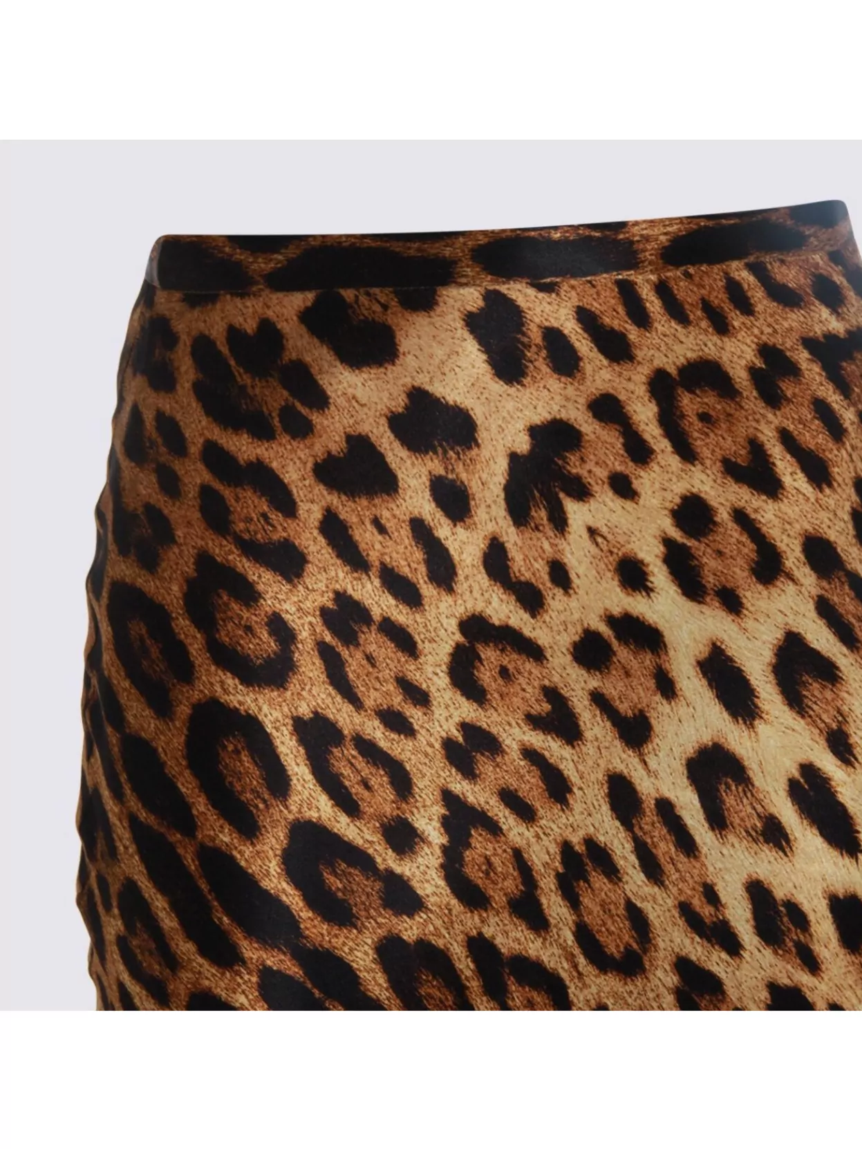 Roberto Cavalli Animal Print High Waist Midi Skirt
