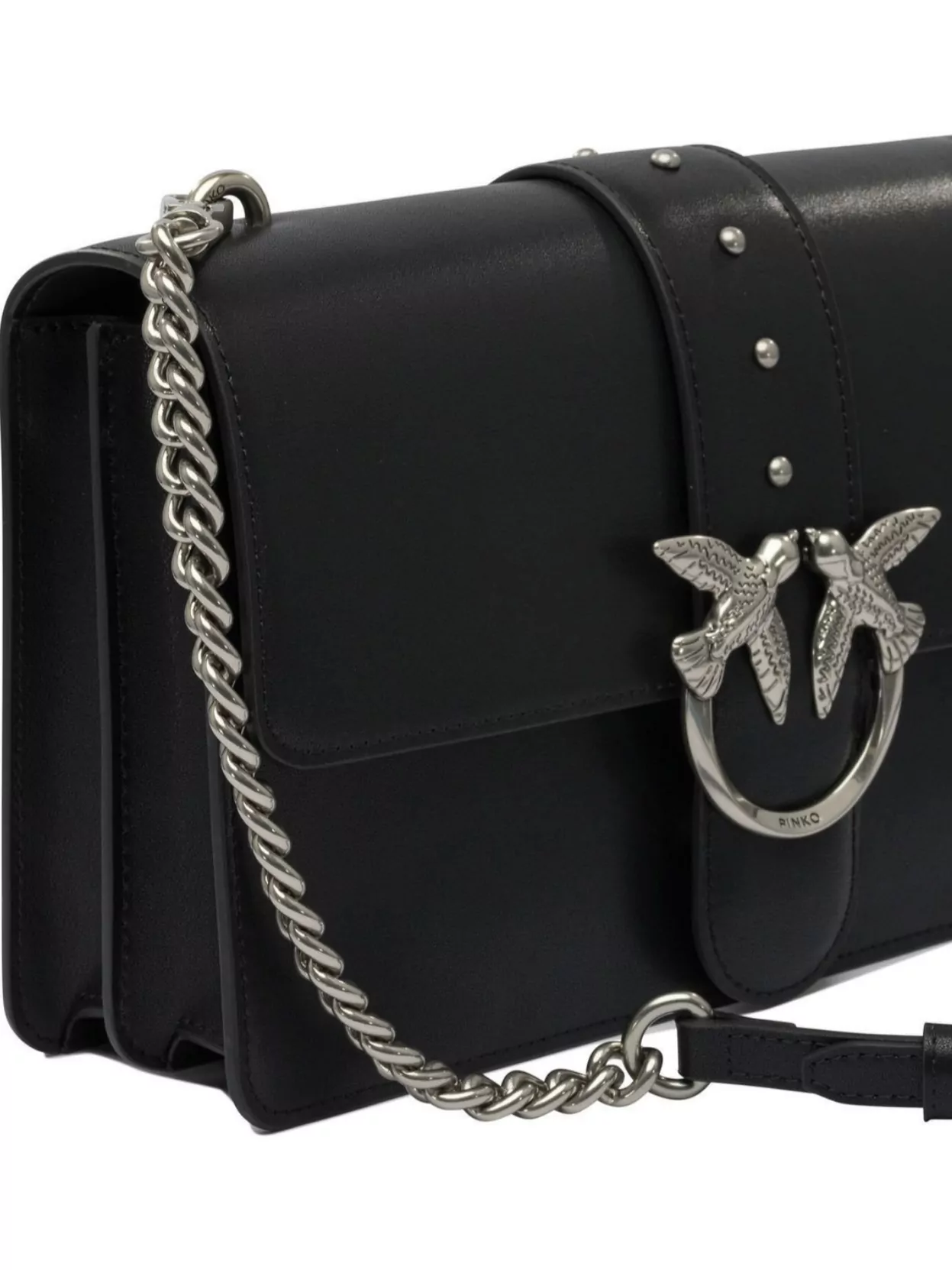 Pinko Love Bag One Leather Crossbody Bag