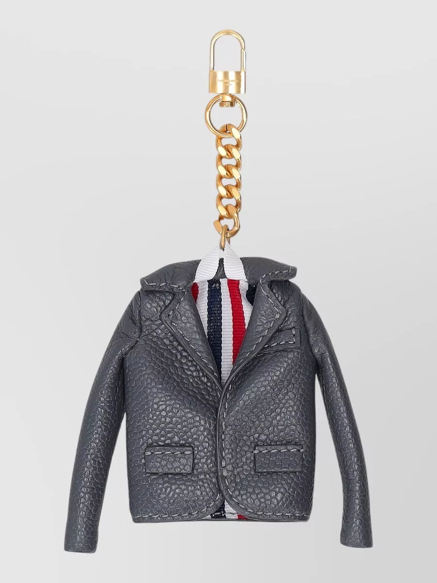 Thom Browne leather jacket keyring