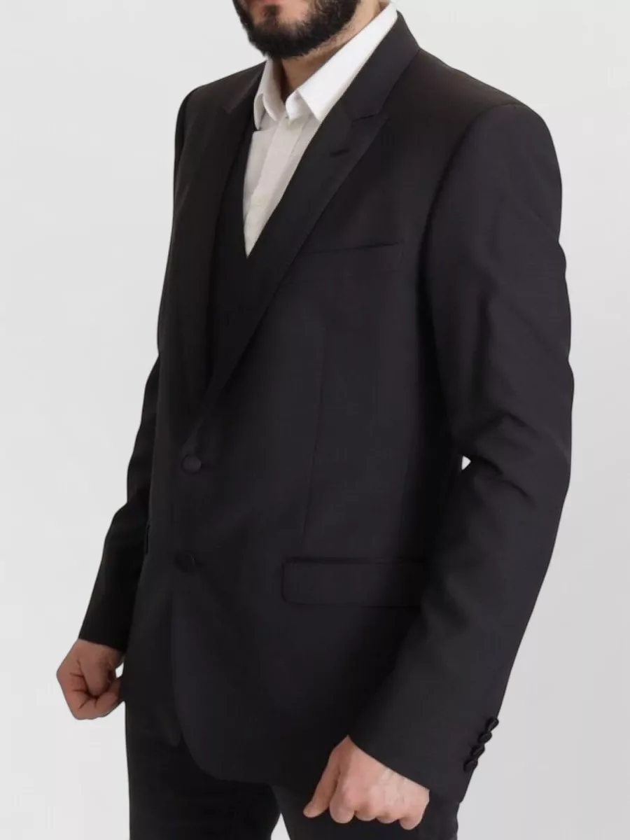 Dolce&Gabbana Wool Silk Single Breasted Blazer