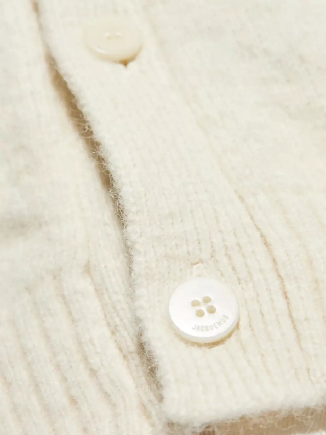 Jacquemus V-neck Rib Knit Trim Sweater