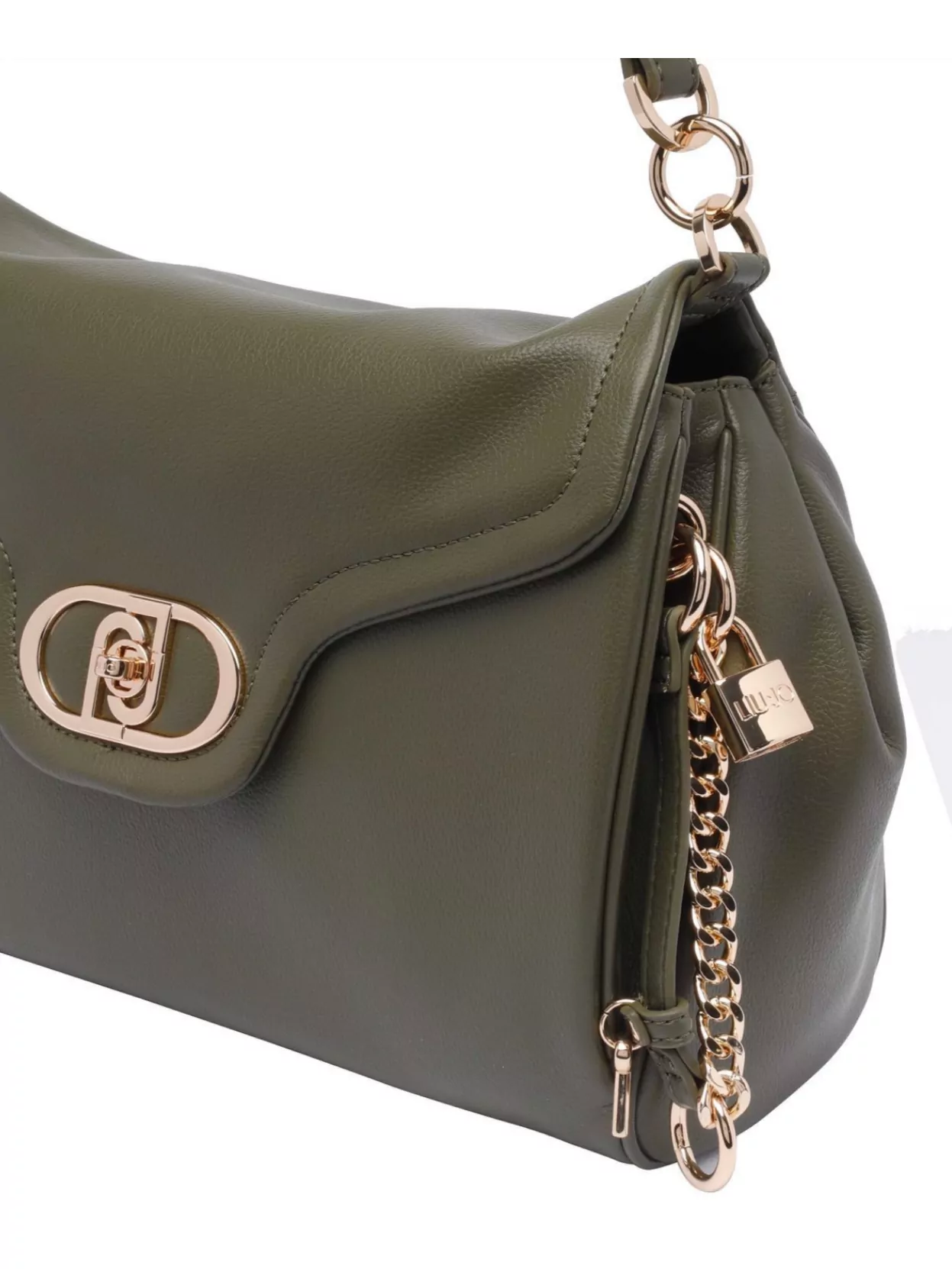 Liu •jo Chain Leather Shoulder Bag Handle