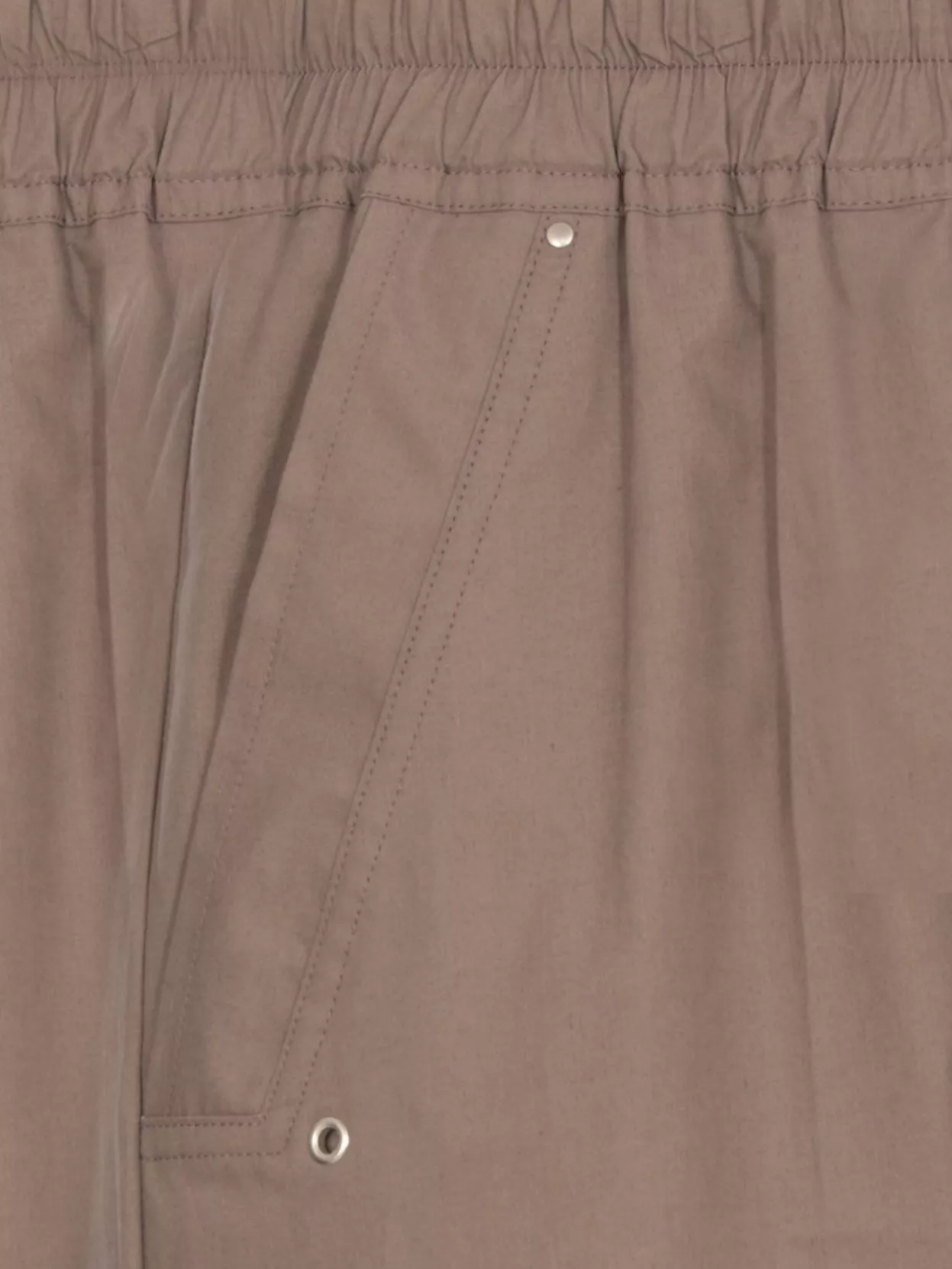 Rick Owens Wide Leg Cotton Pants With Eyelet Accents