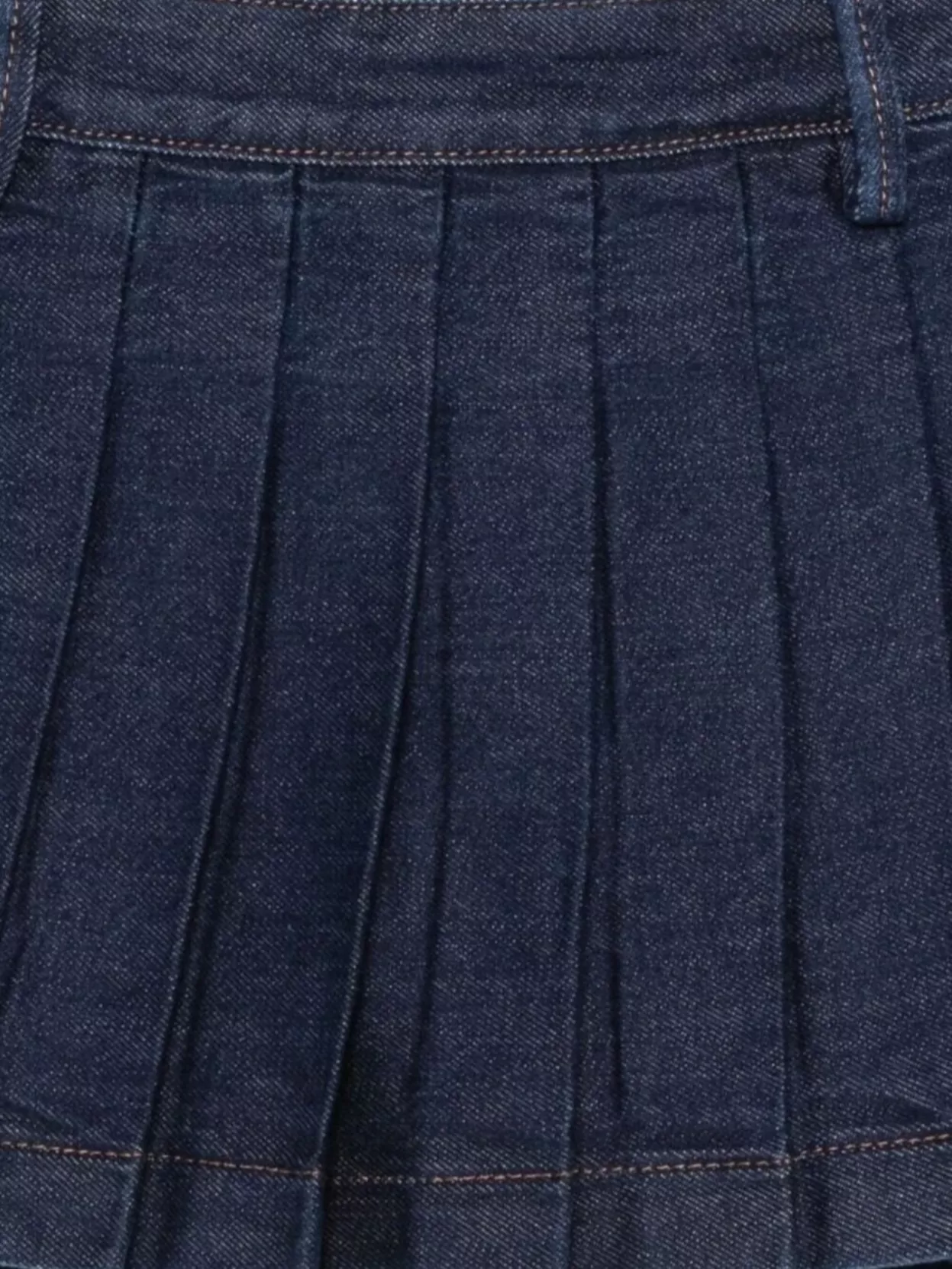 7 For All Mankind Mini Skirt With Pleated Design And Belt Loops
