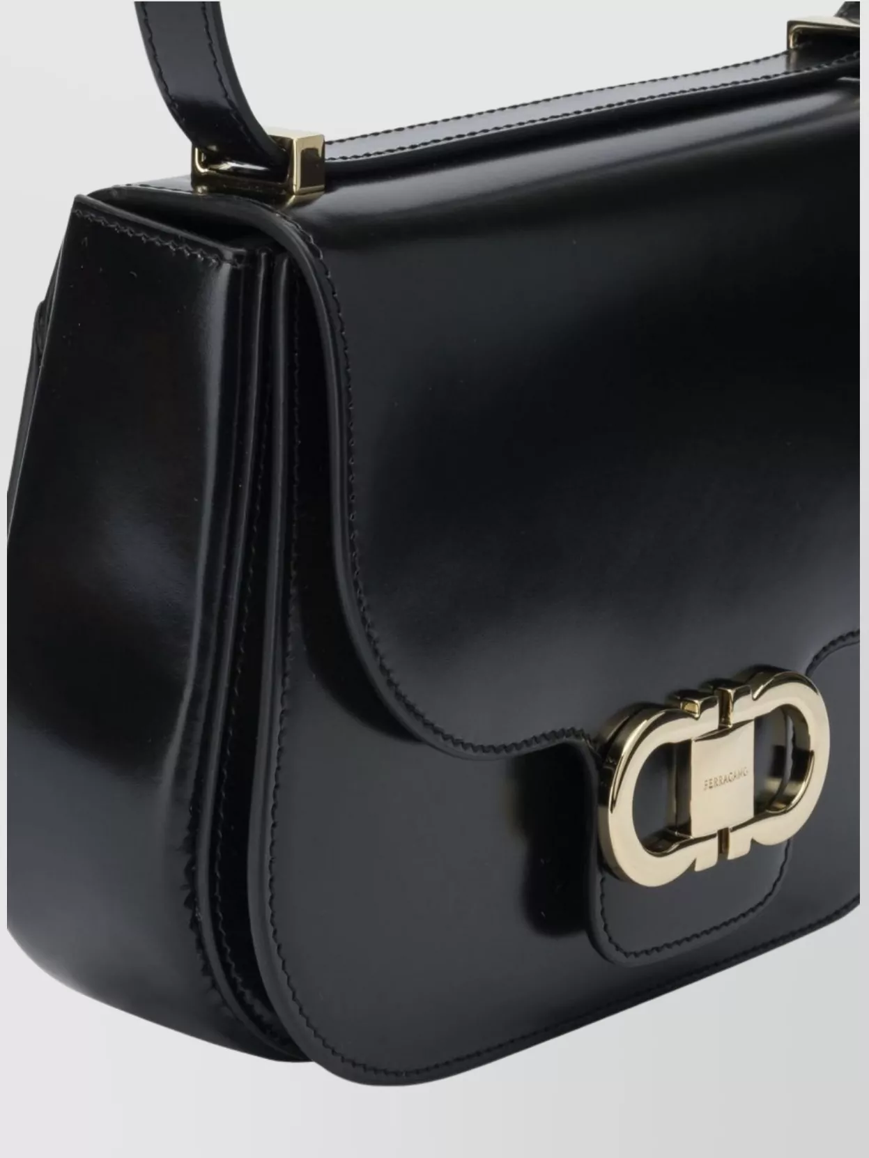 Ferragamo Structured Crossbody Bag Adjustable Strap
