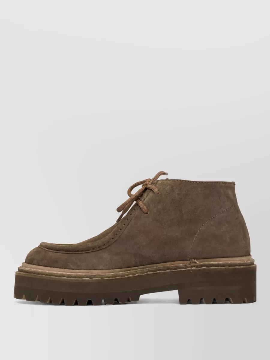 Officine Creative Suede Leather Ankle Boots