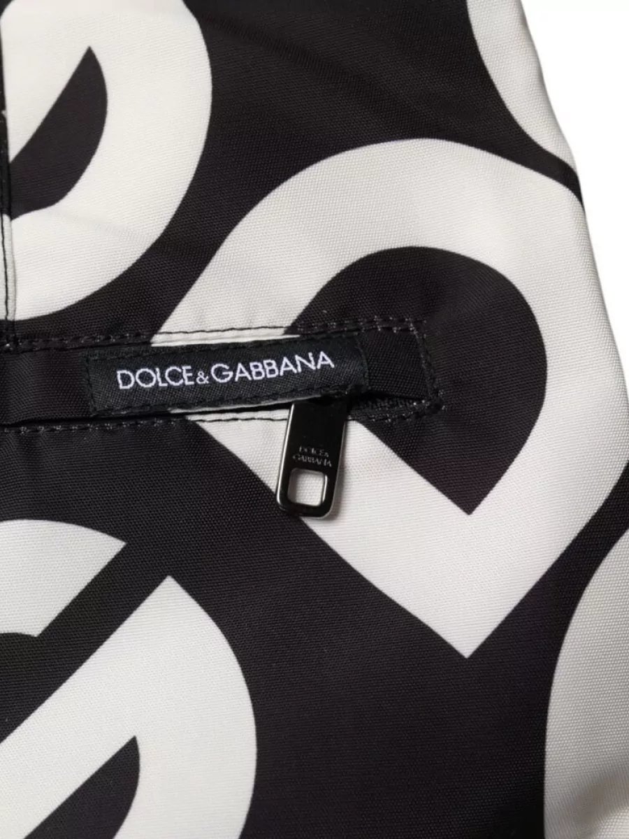 Dolce&Gabbana Logo-Print Swim Shorts