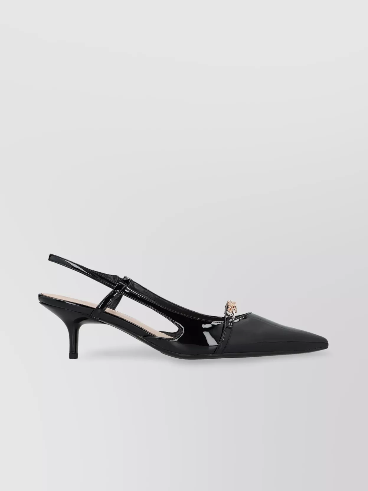 Pinko Gloria Patent Leather Slingback Pumps In Black