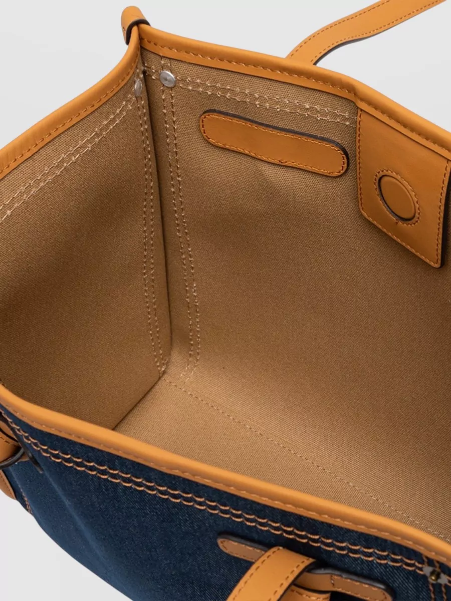 Gianni Chiarini Marcella Tote Bag Contrast Trim Dual Handles