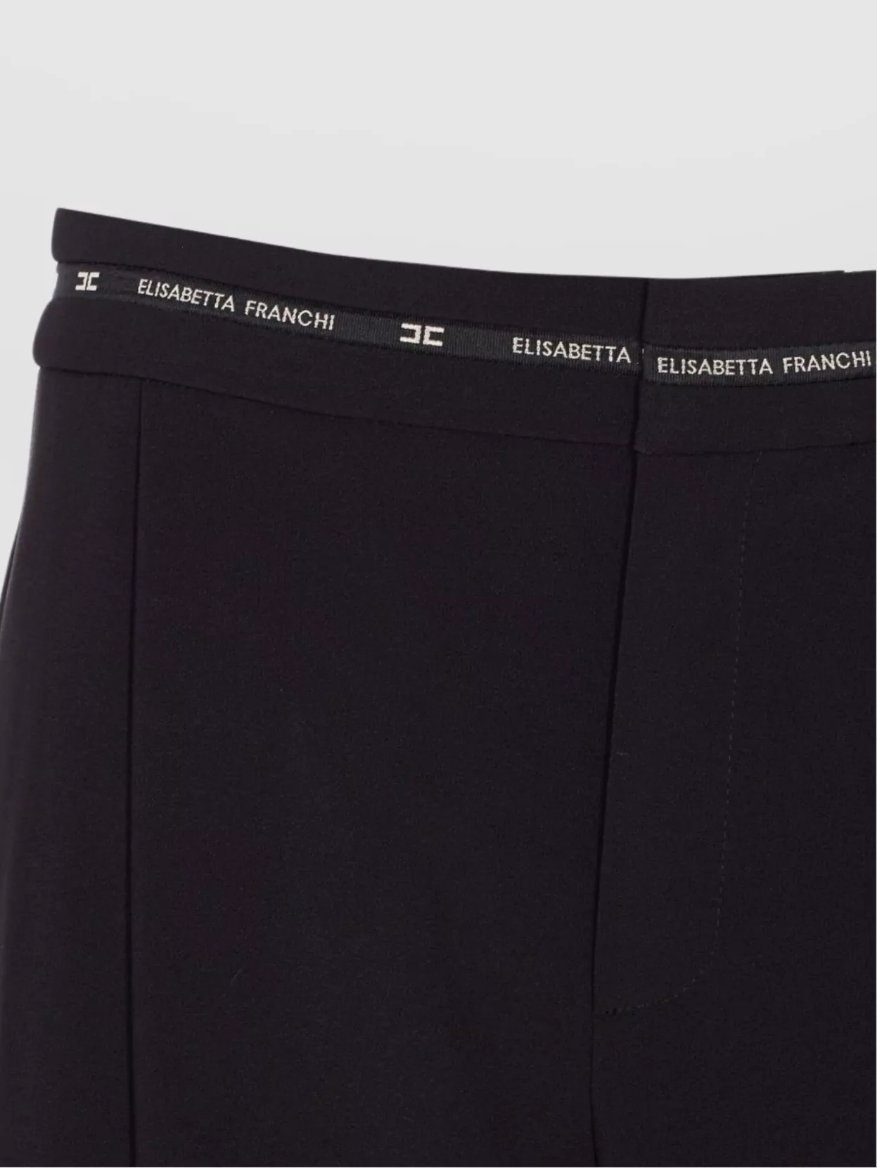 Elisabetta Franchi Tailored Wide Leg Cropped Trousers