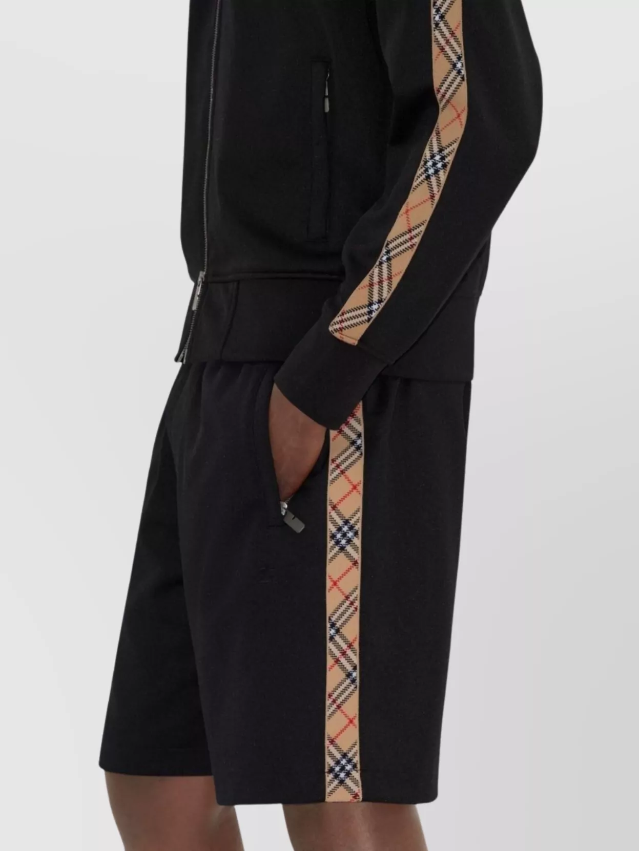 Burberry Logo Hoodie Striped Detail