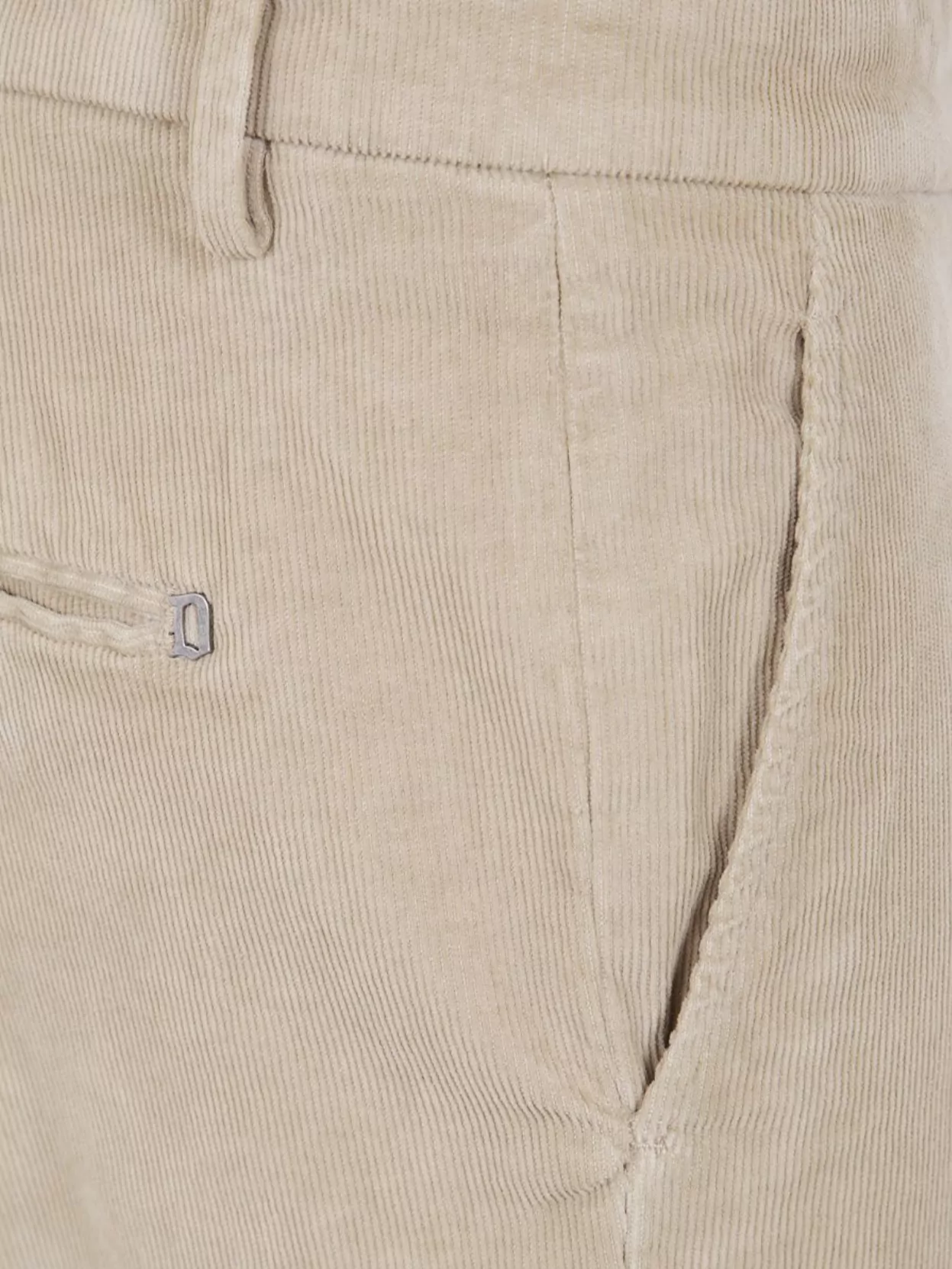 Dondup Cuffed Trousers With Belt Loops And Pockets In Green