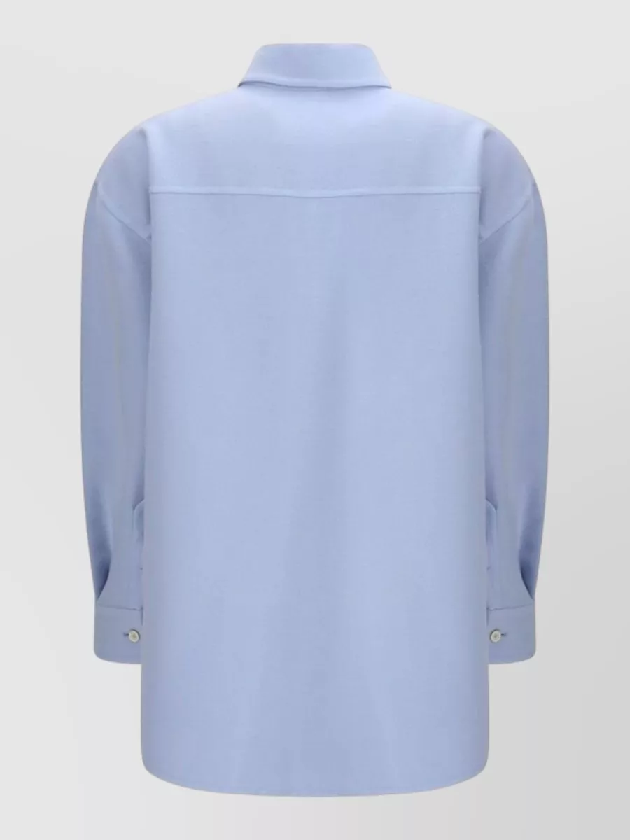 Fabiana Filippi Wool Oversized Shirt Jacket
