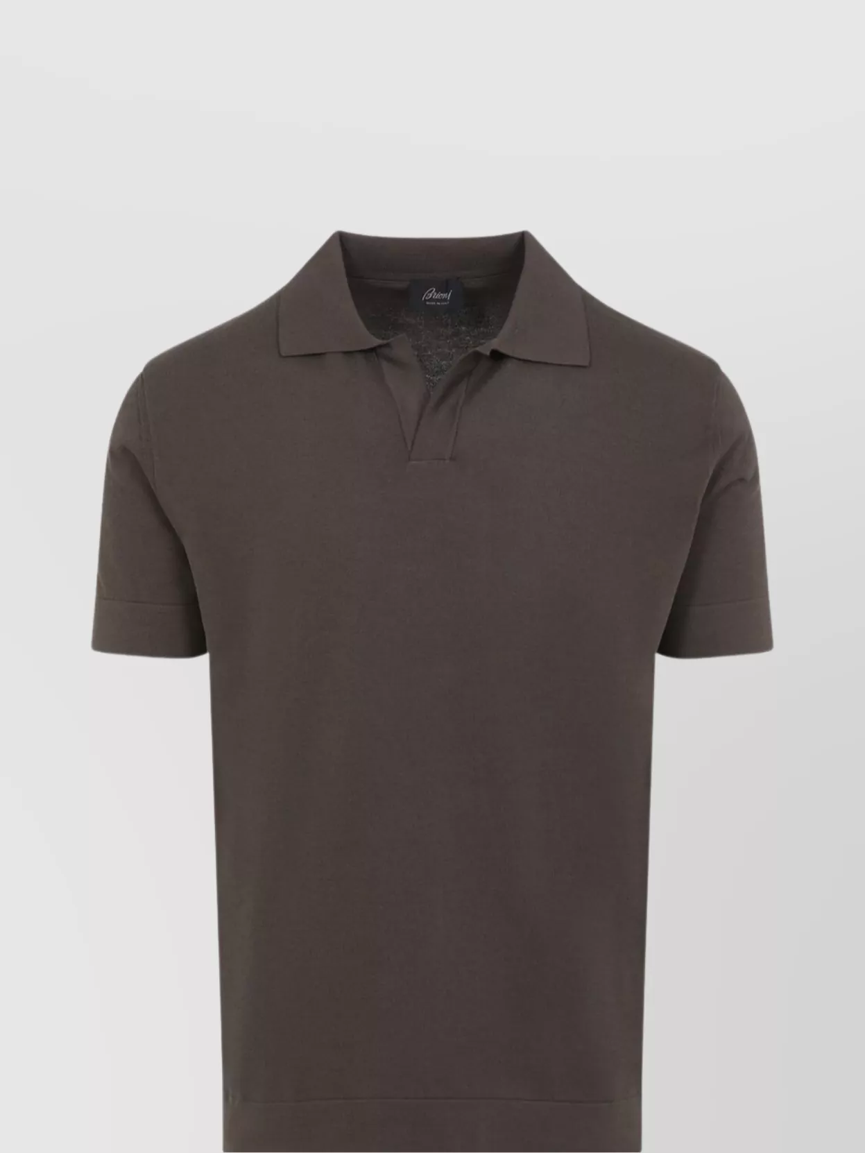 Brioni Cotton And Silk Polo Shirt
