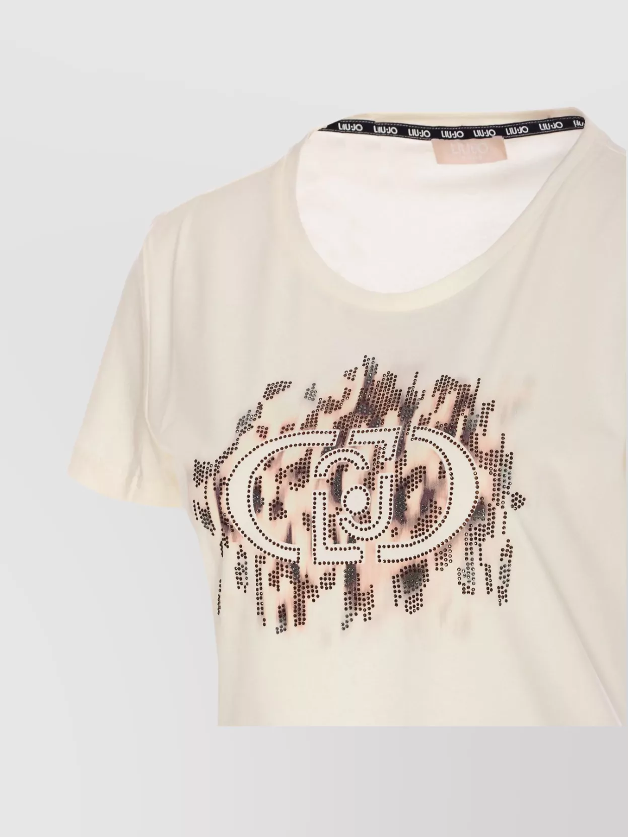 Liu •jo Crewneck Embellished Graphic Print Round Neck