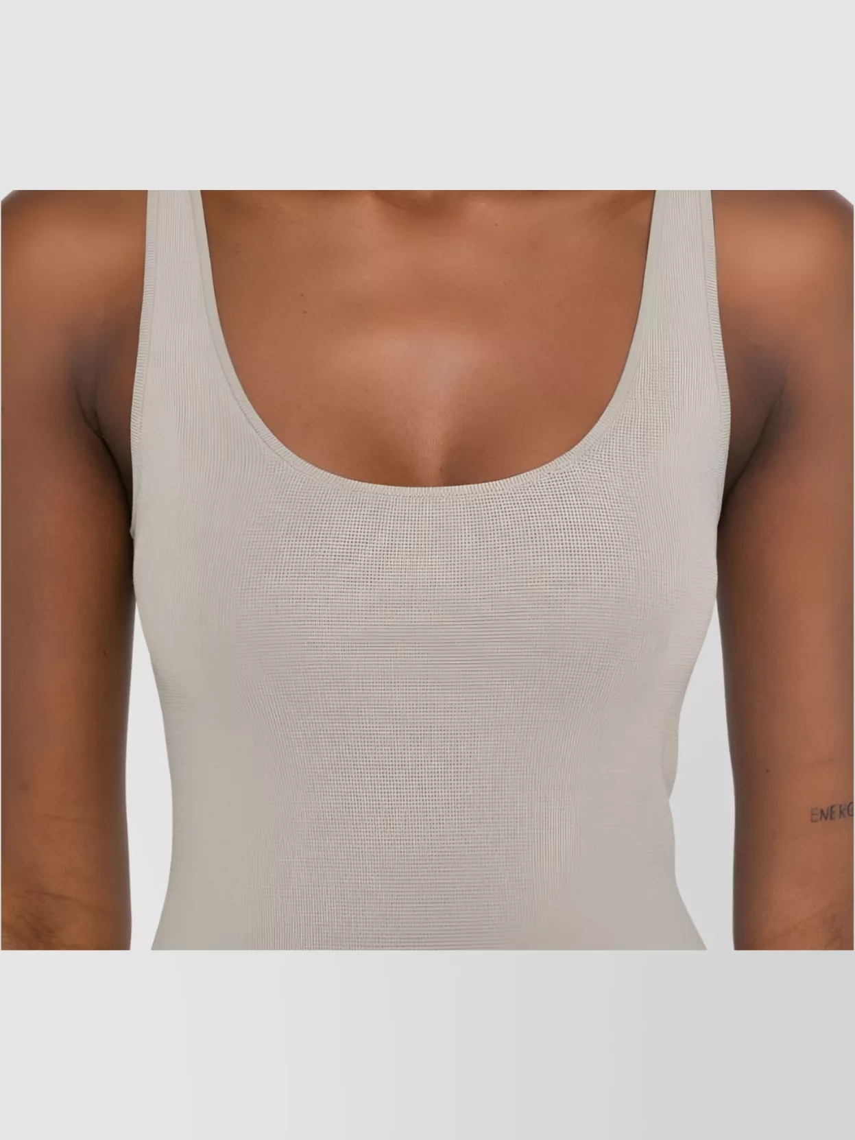 Totême Ribbed Scoop Neck Sleeveless Tank Top
