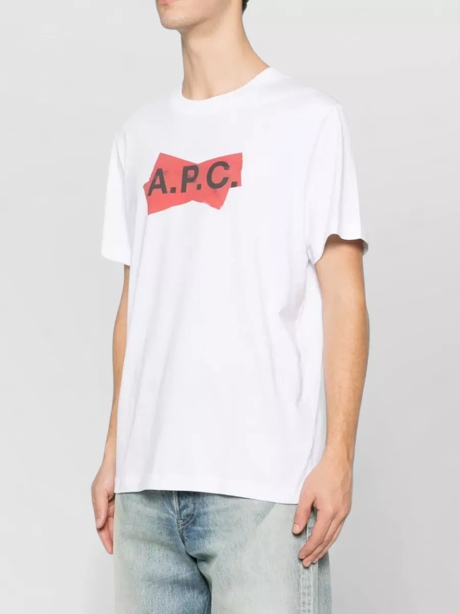A.p.c. Graphic Logo T Shirt Crew Neck