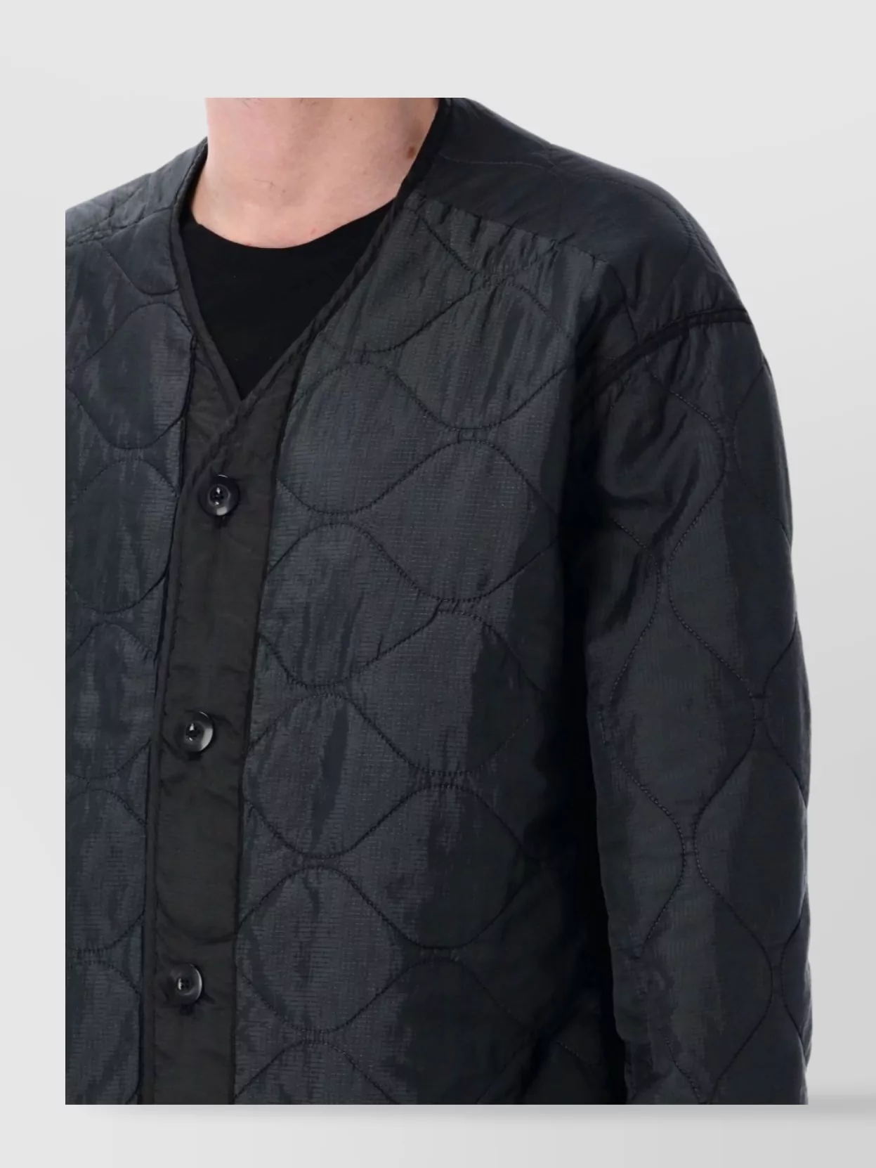 Oamc Peacemaker Quilted Black Jacket