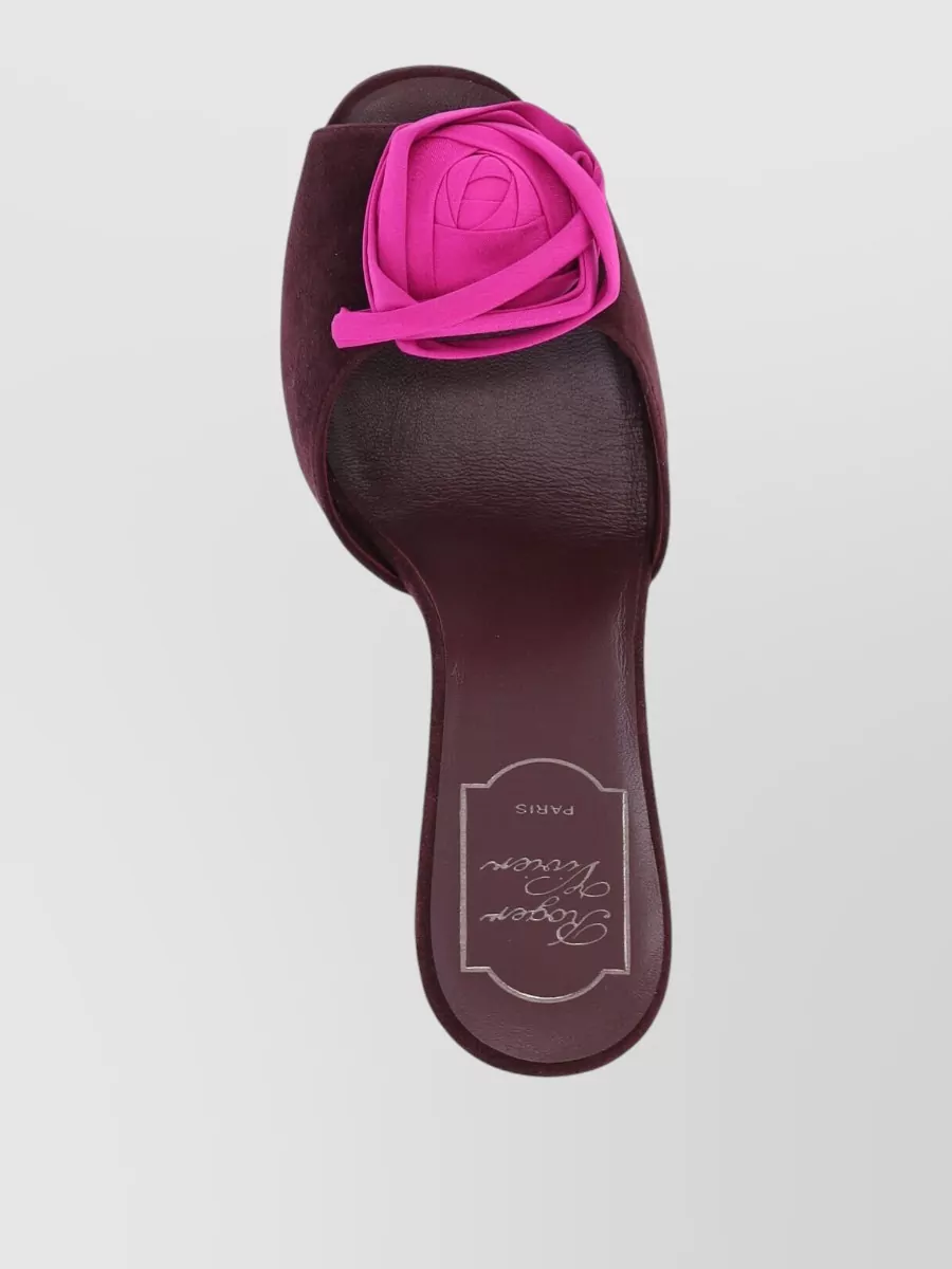 Roger Vivier Leather High Heel Mules
