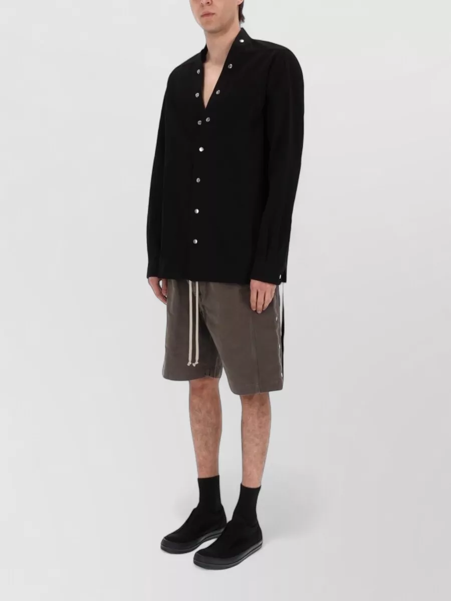 Rick Owens Drkshdw Cotton Wide Pusher Shorts