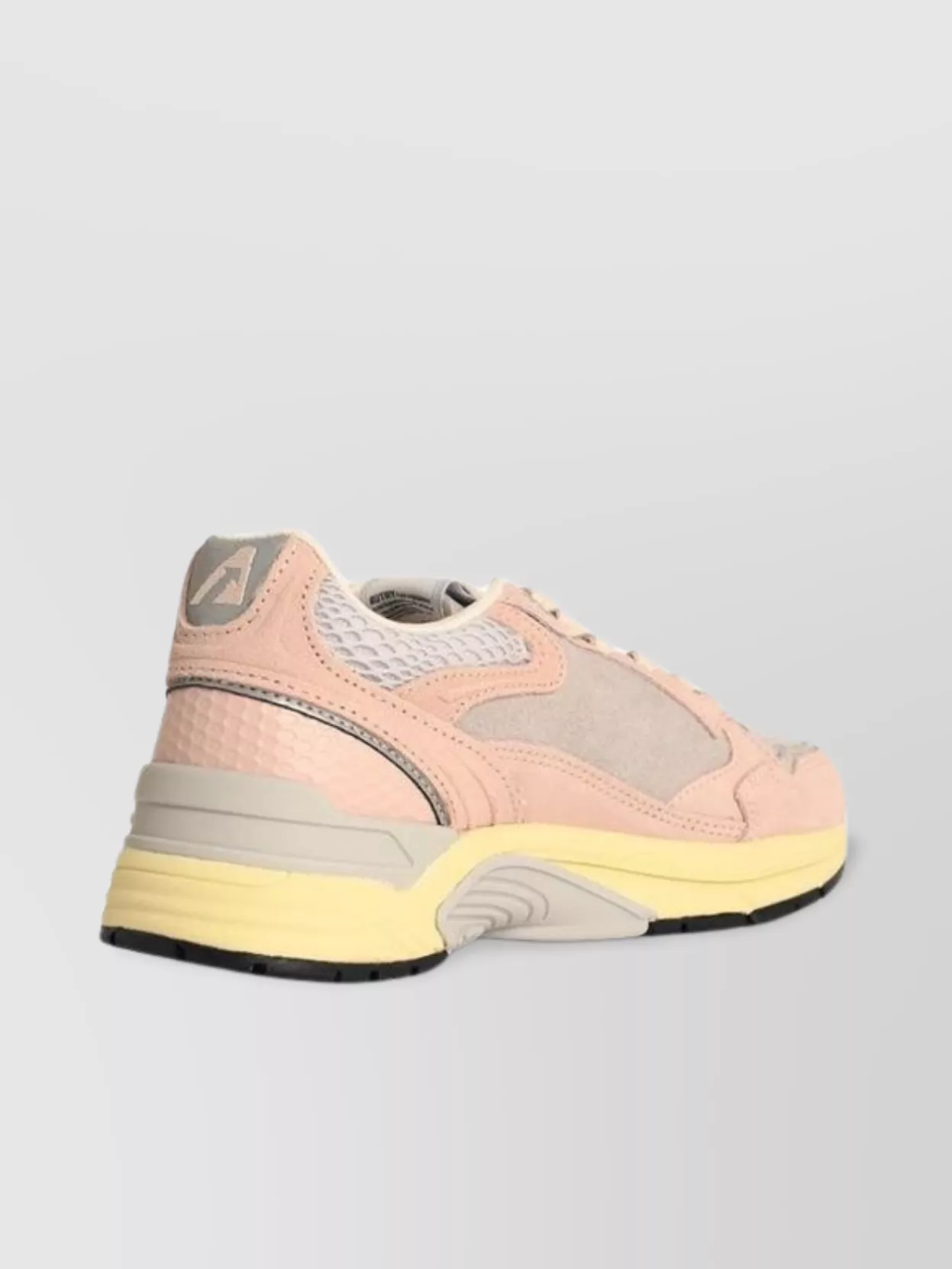 Autry 'Low Hyperway' Mesh Suede Sneakers Silver
