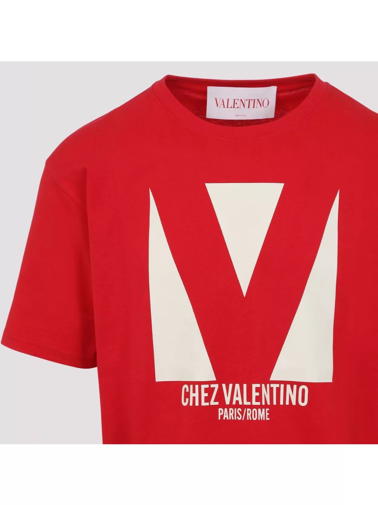 Valentino Crewneck Graphic Print T-shirt Logo